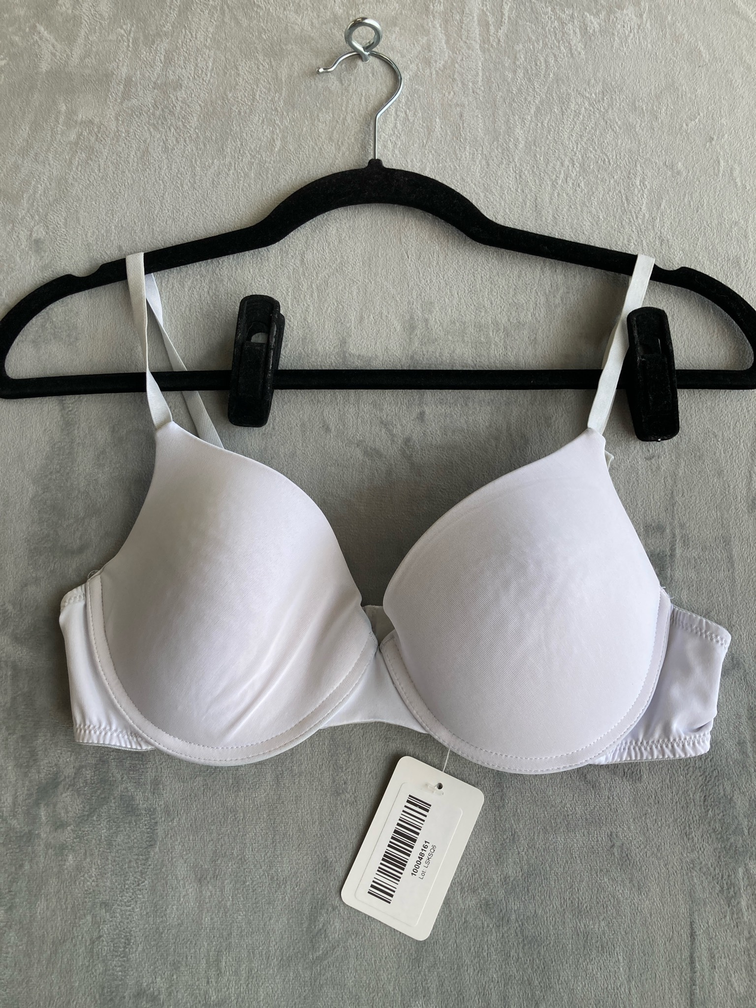 PRETTYLITTLETHING Light Pink Elastane Blend Bra Size 34B