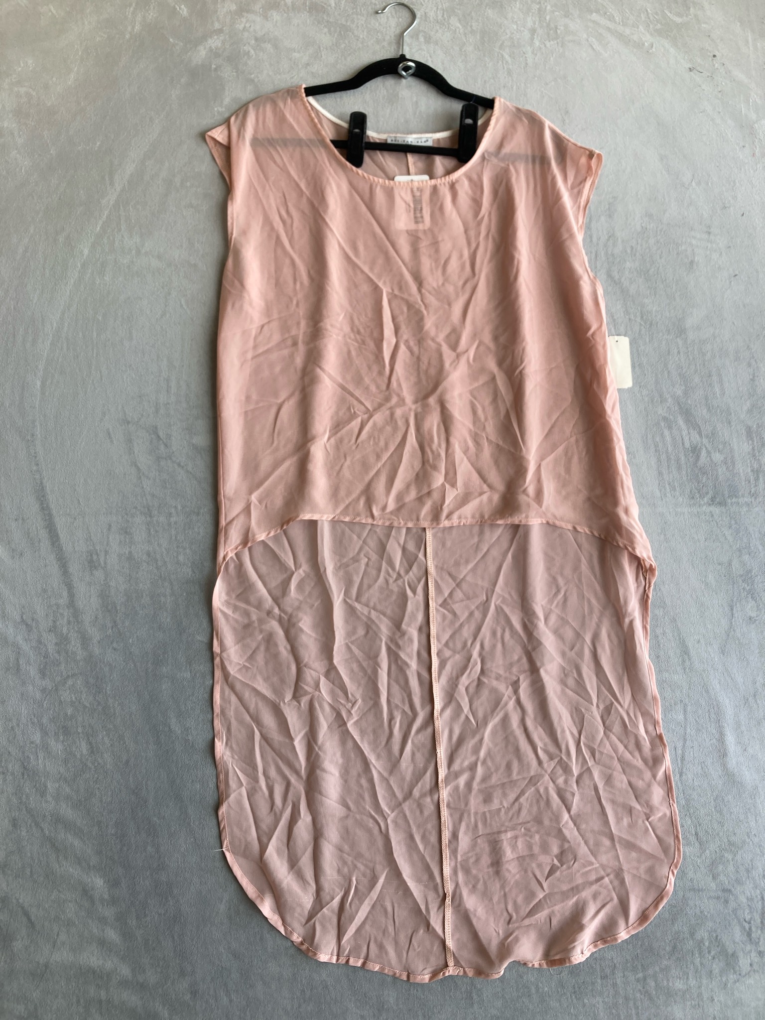 BUI·YAH·KAH Blush Chiffon Sleeveless Blouse