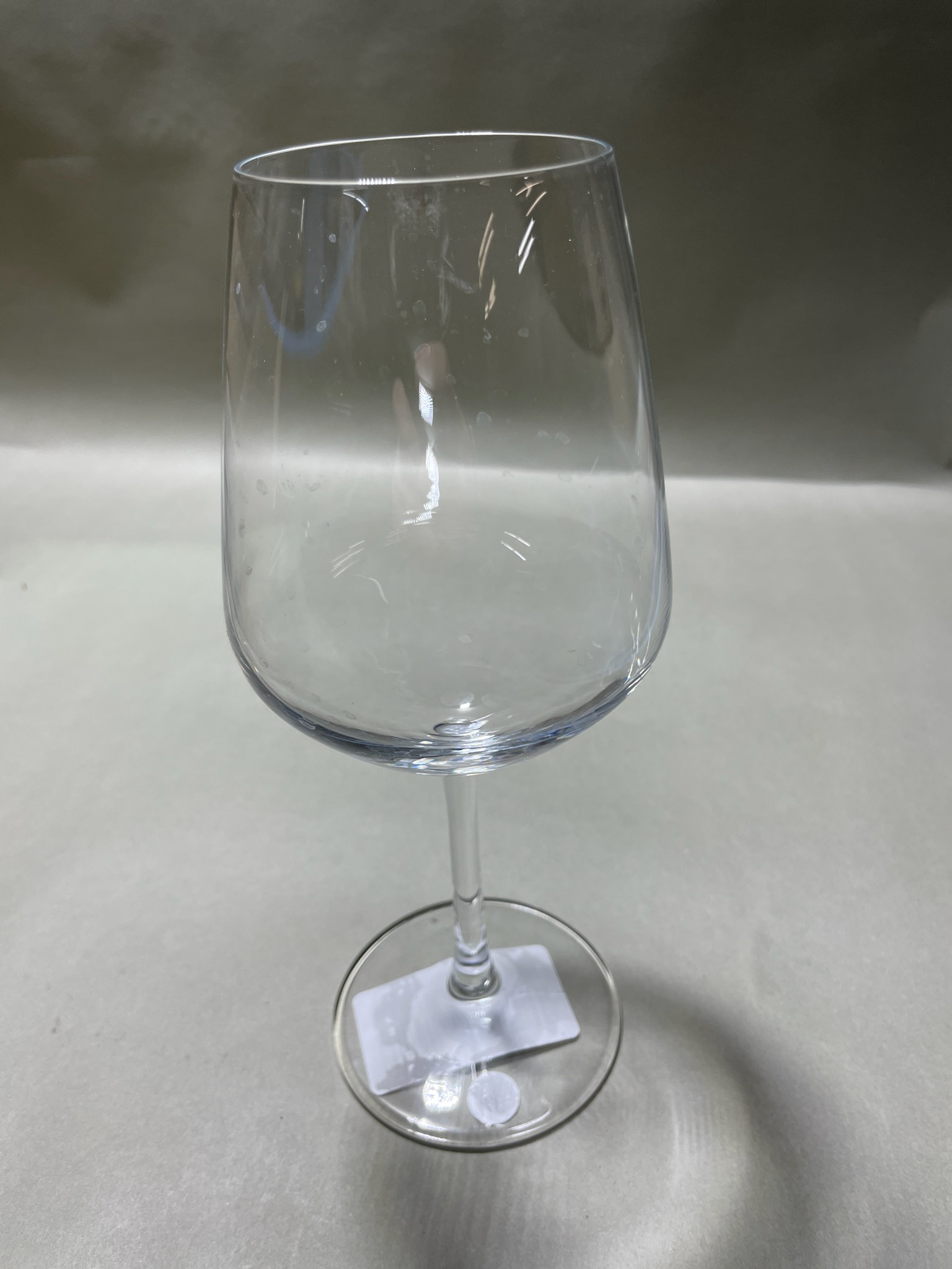 Clear Stemmed Wine Glass