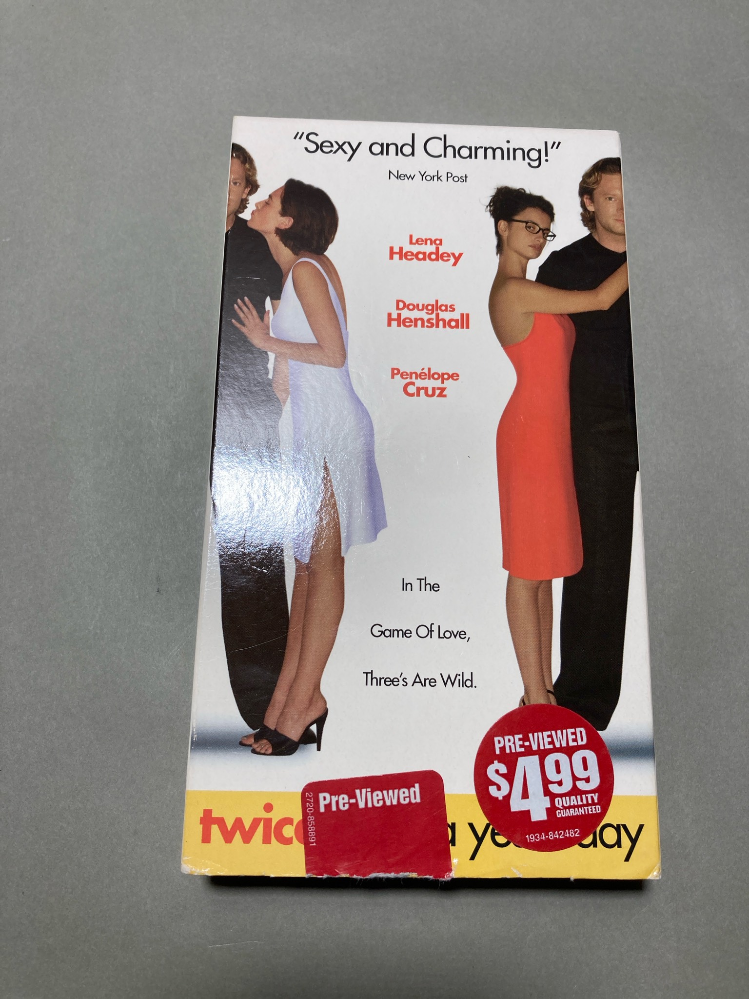 Trimark Home Video White Cardboard Sleeve VHS Tape