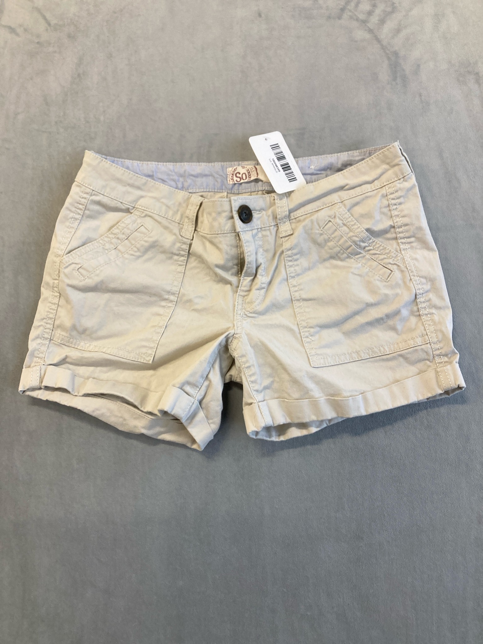 So Beige Cotton-Like Shorts