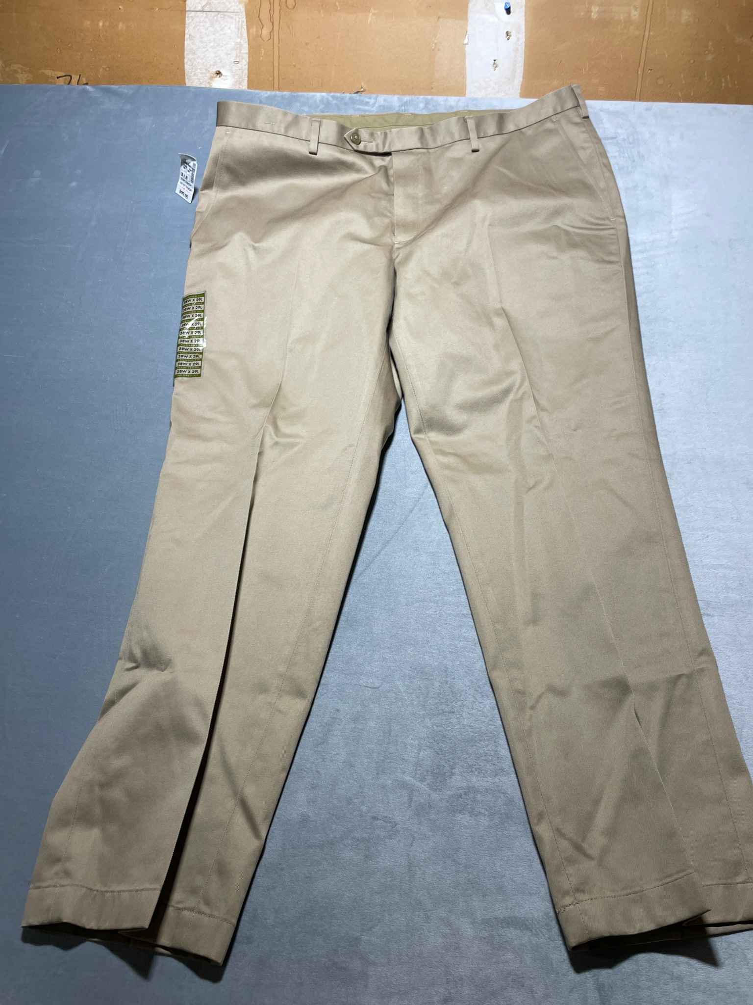 Jos. A. Bank Khaki Cotton Dress chino pants size 38x29 NWT