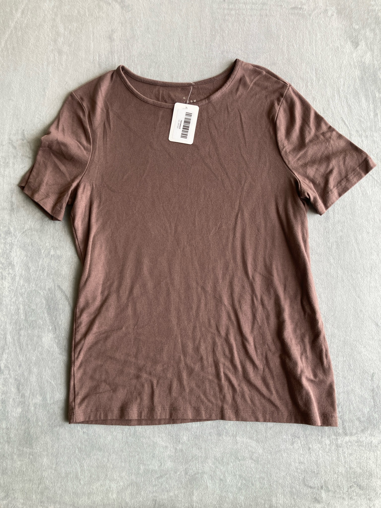 A New Day Brown Jersey Knit T-Shirt Size Large
