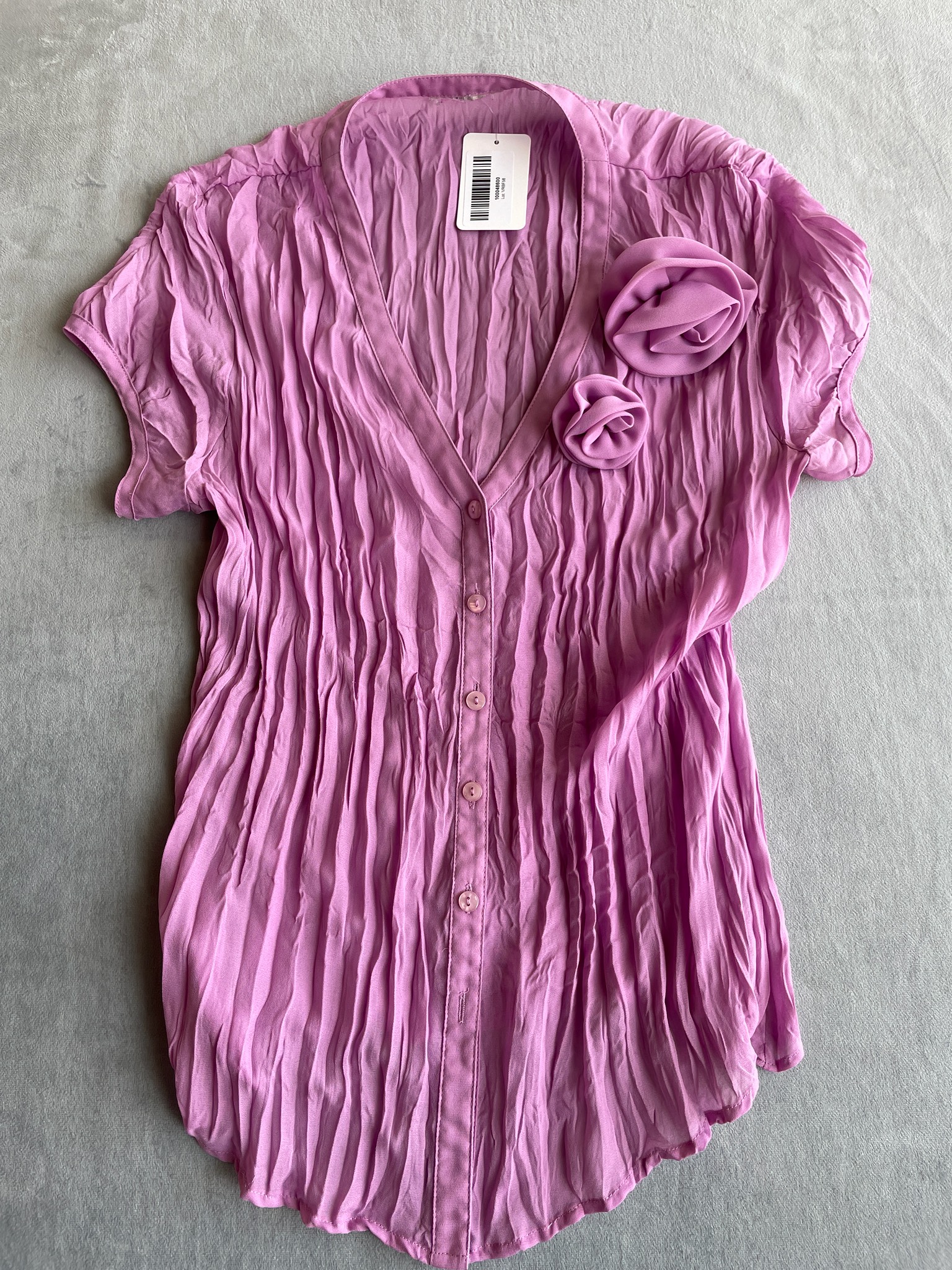 Pink Chiffon-Like Blouse