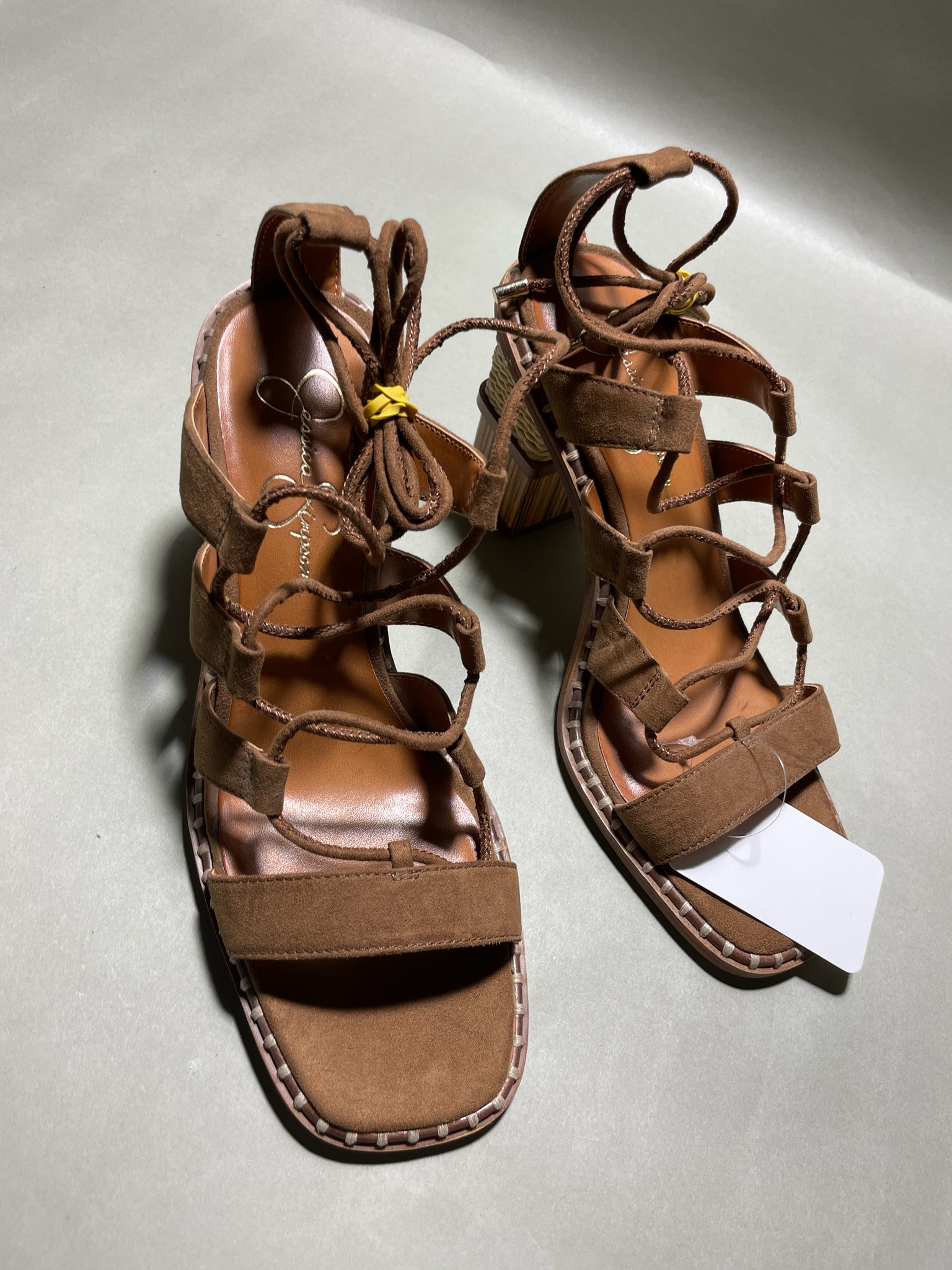 Jessica Simpson Brown Strappy Espadrille Sandals Size 9M