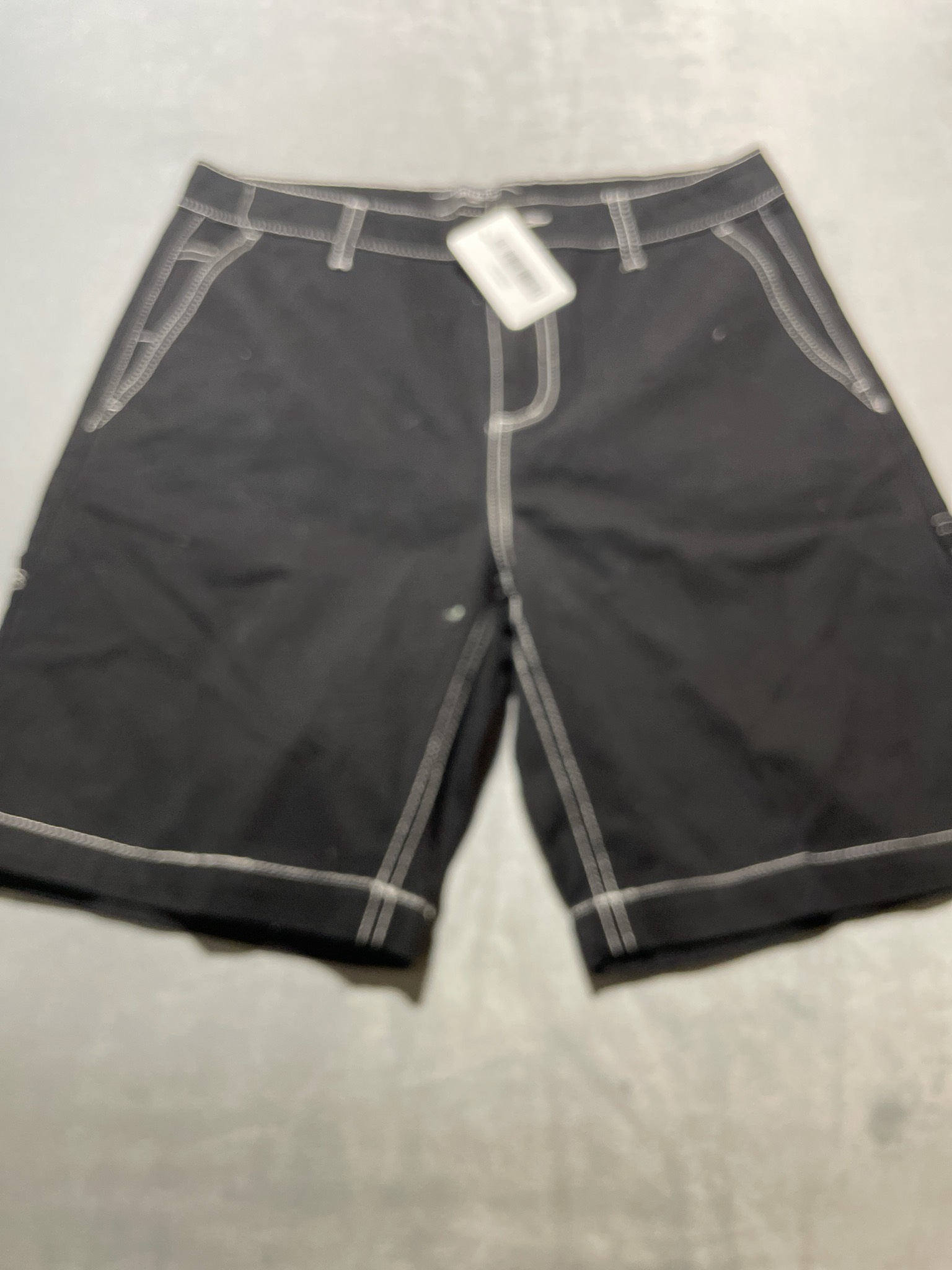 Forever 21 Black cotton contrast shorts size 30