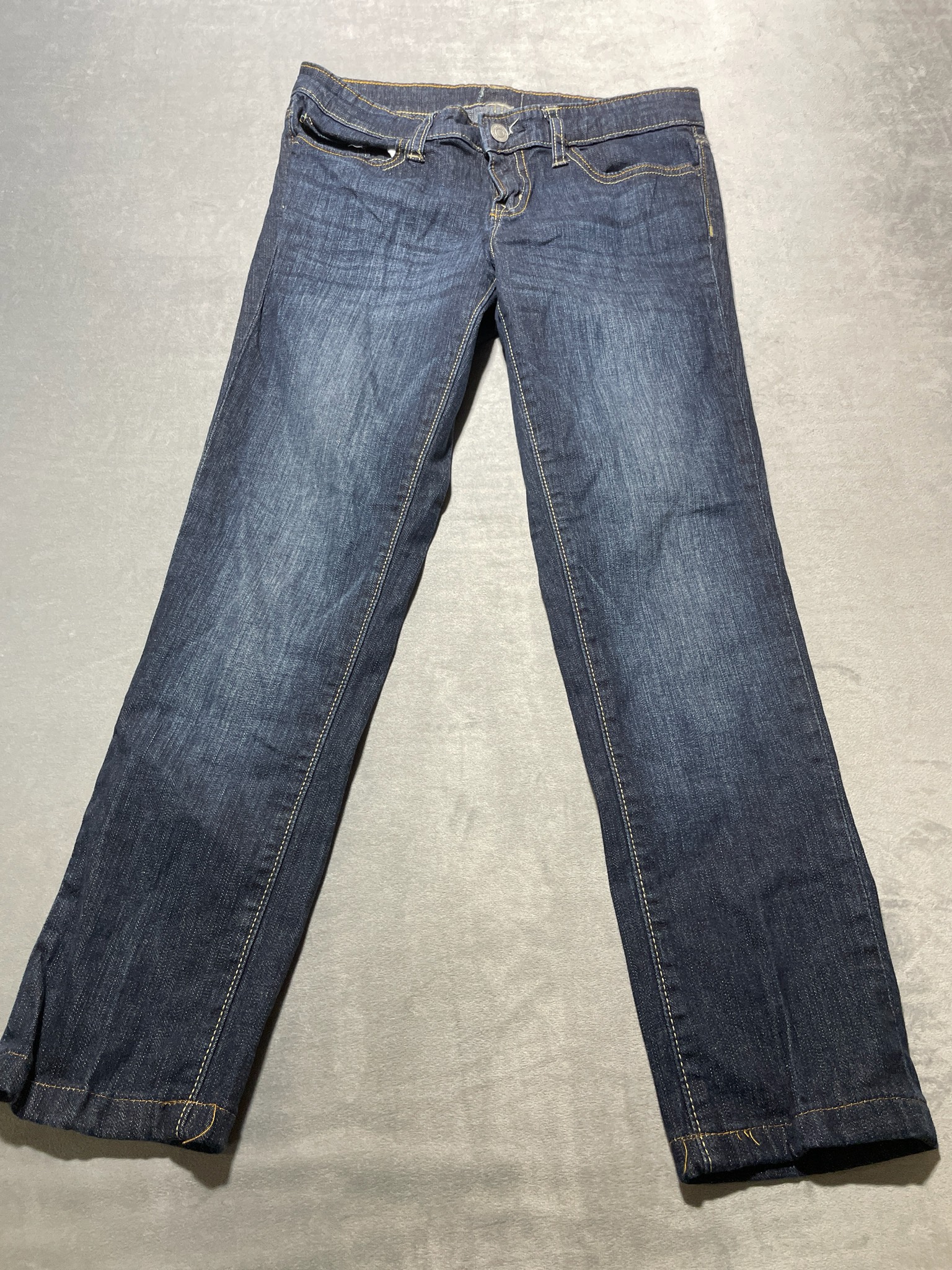 Gap dark blue cotton blend skinny jeans size 16