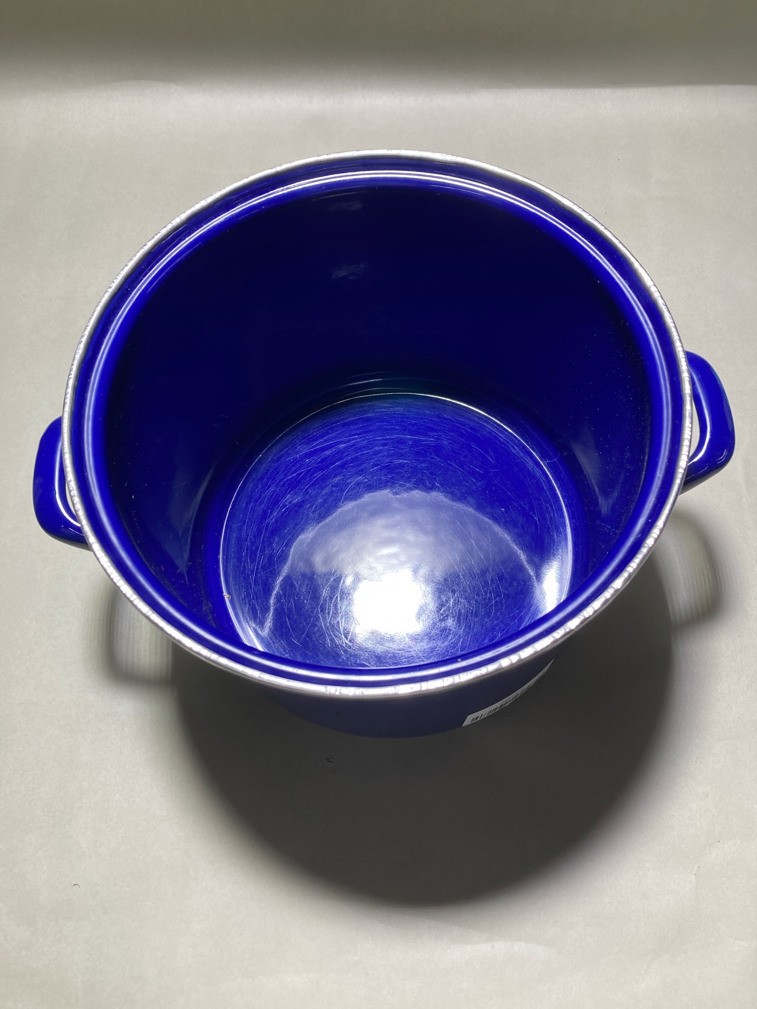 Cobalt Blue Enameled Stock Pot