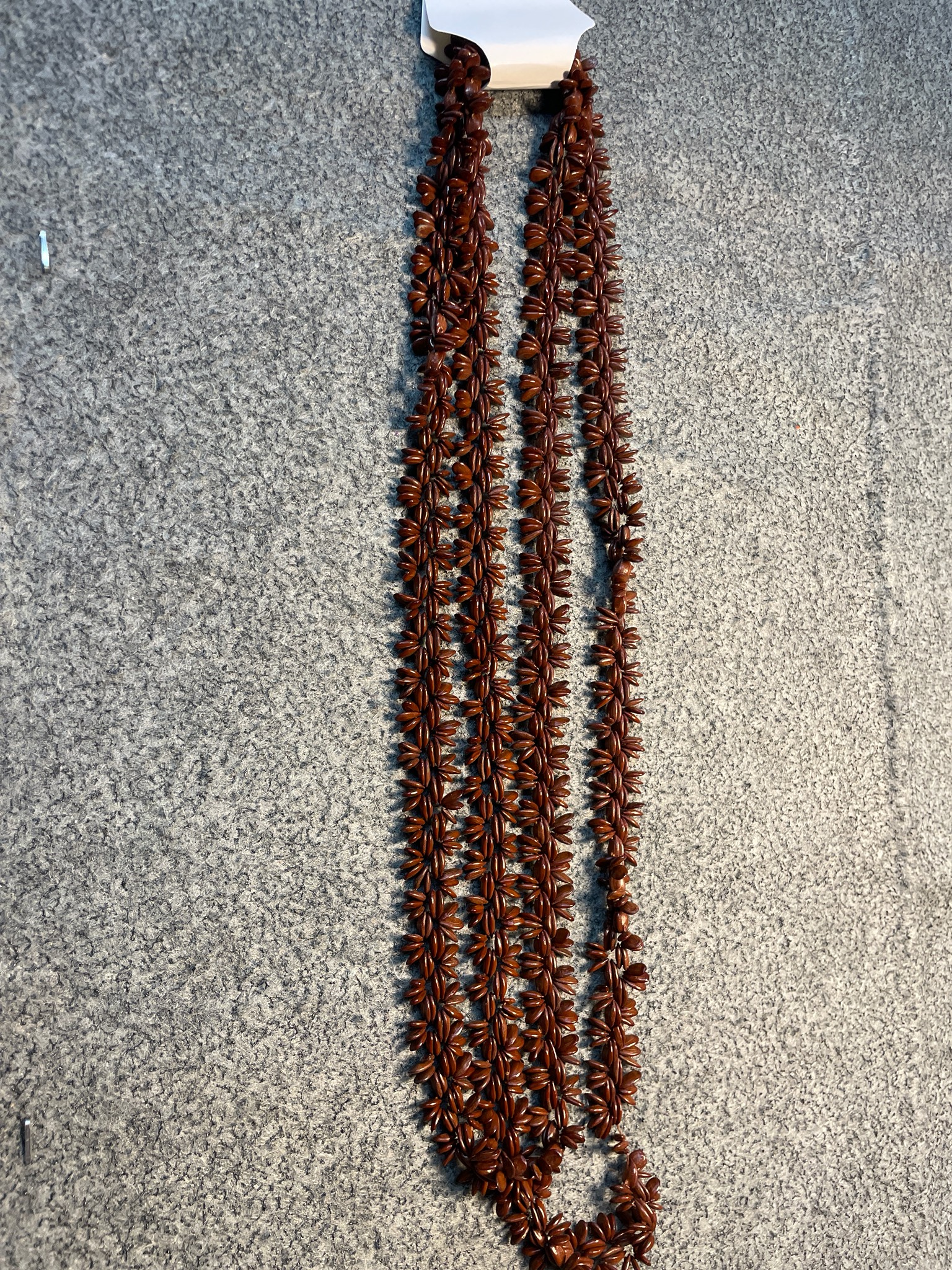 Brown Multi-Strand Beaded Necklace