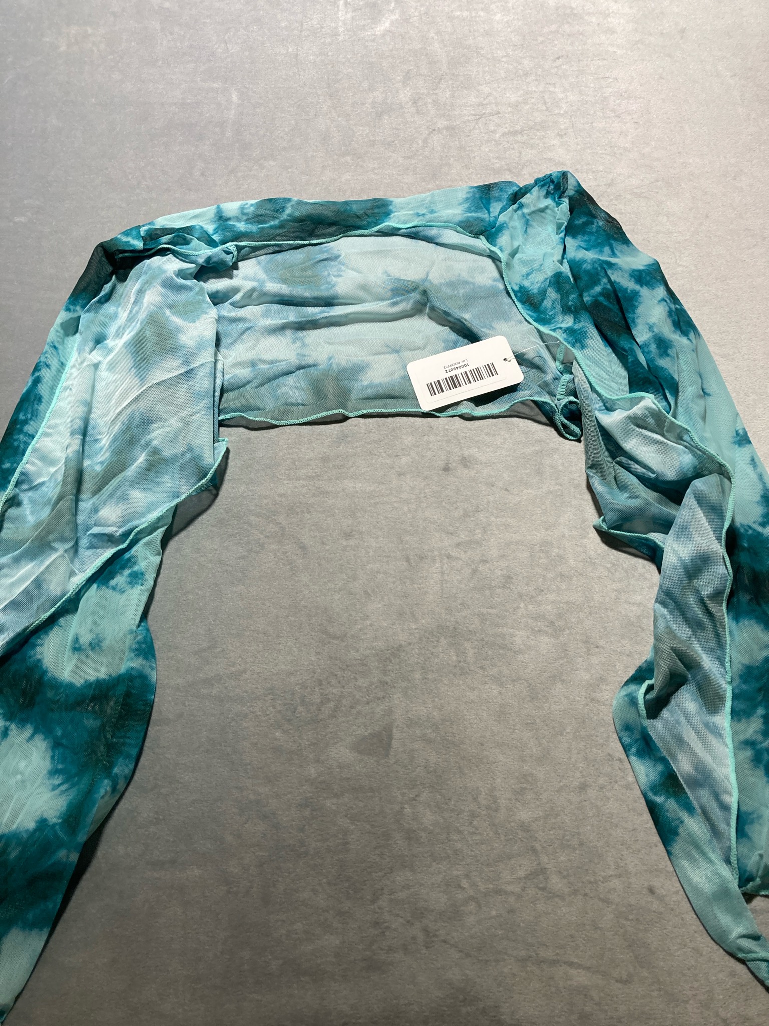 Aqua Tie-Dye Cover-up