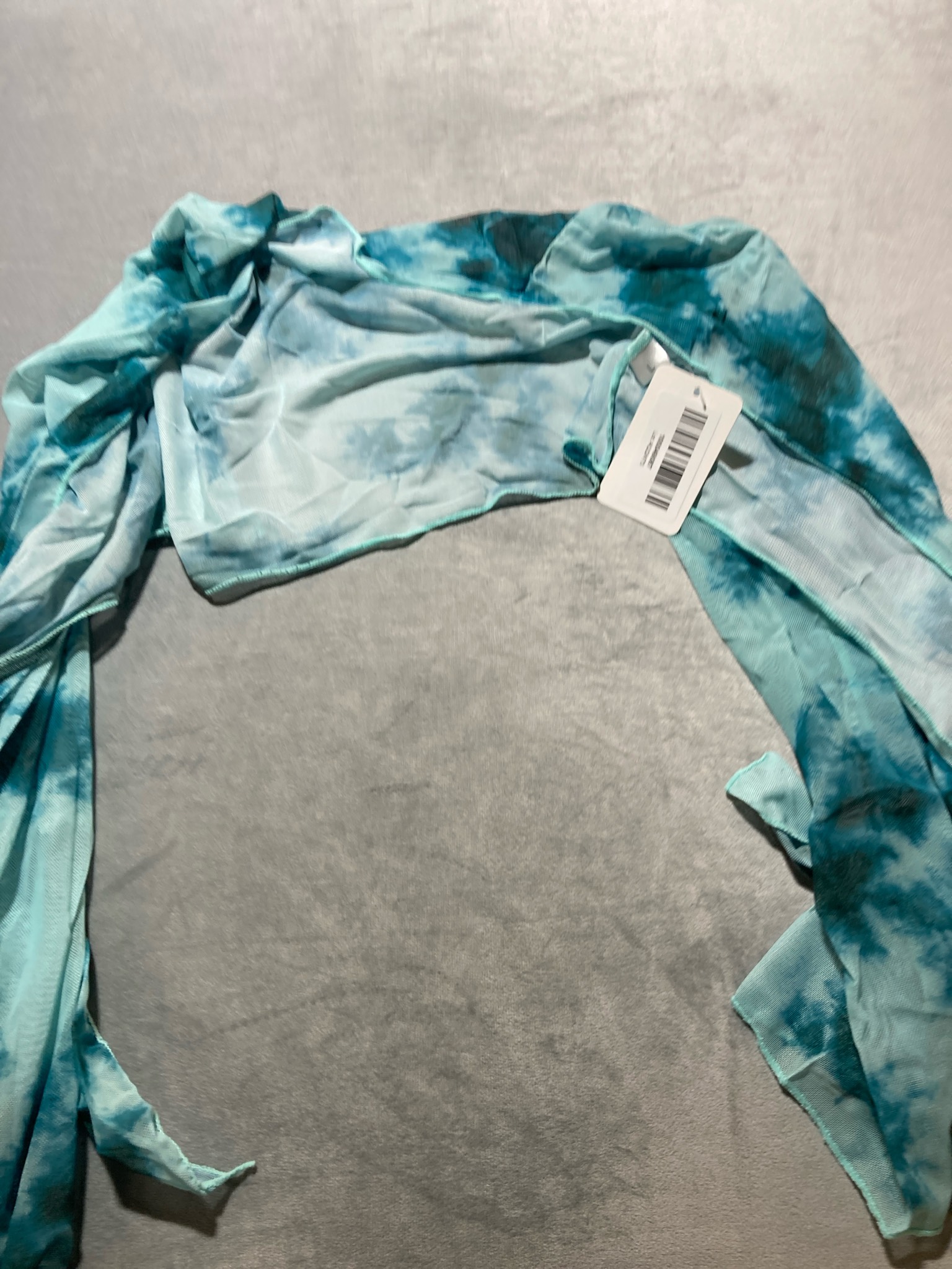 Aqua Tie Dye Cover-up