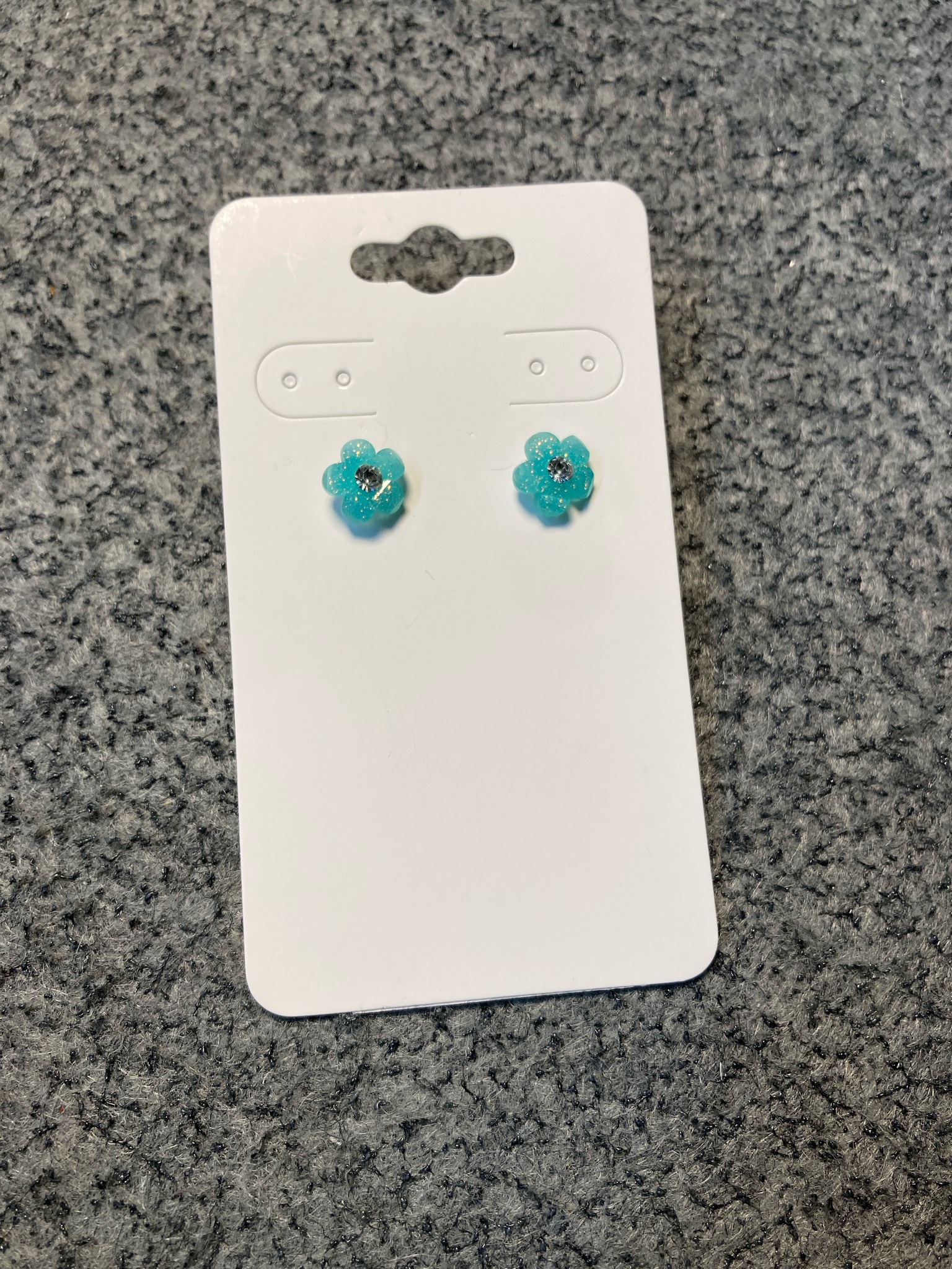 Turquoise Flower Stud Earrings