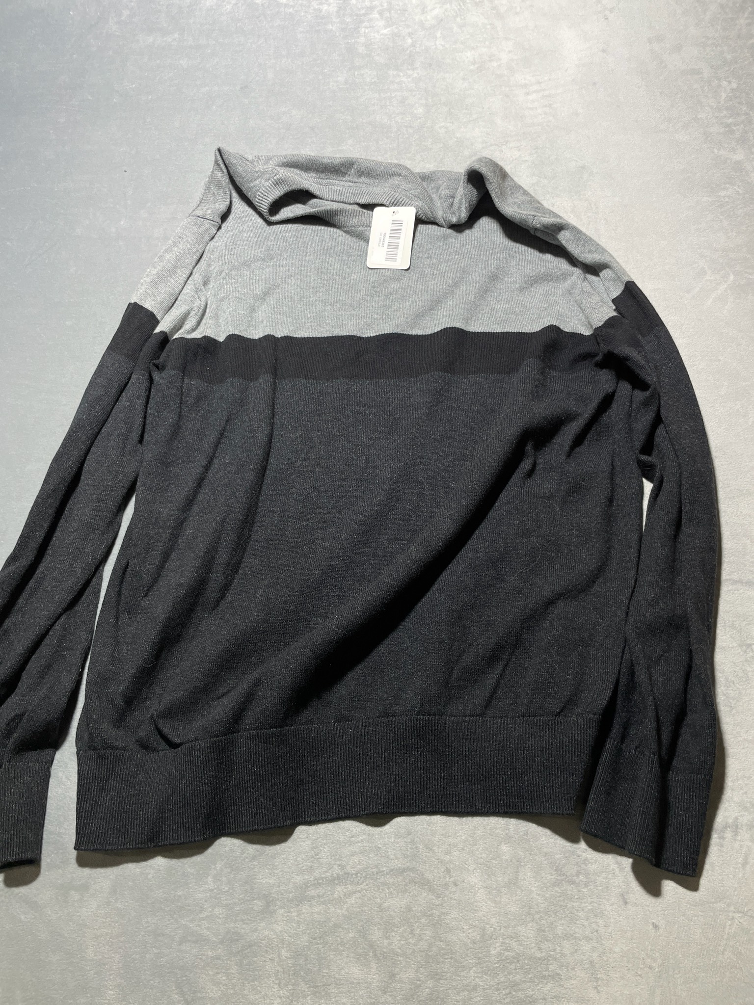 Claiborne gray and black sweater size large