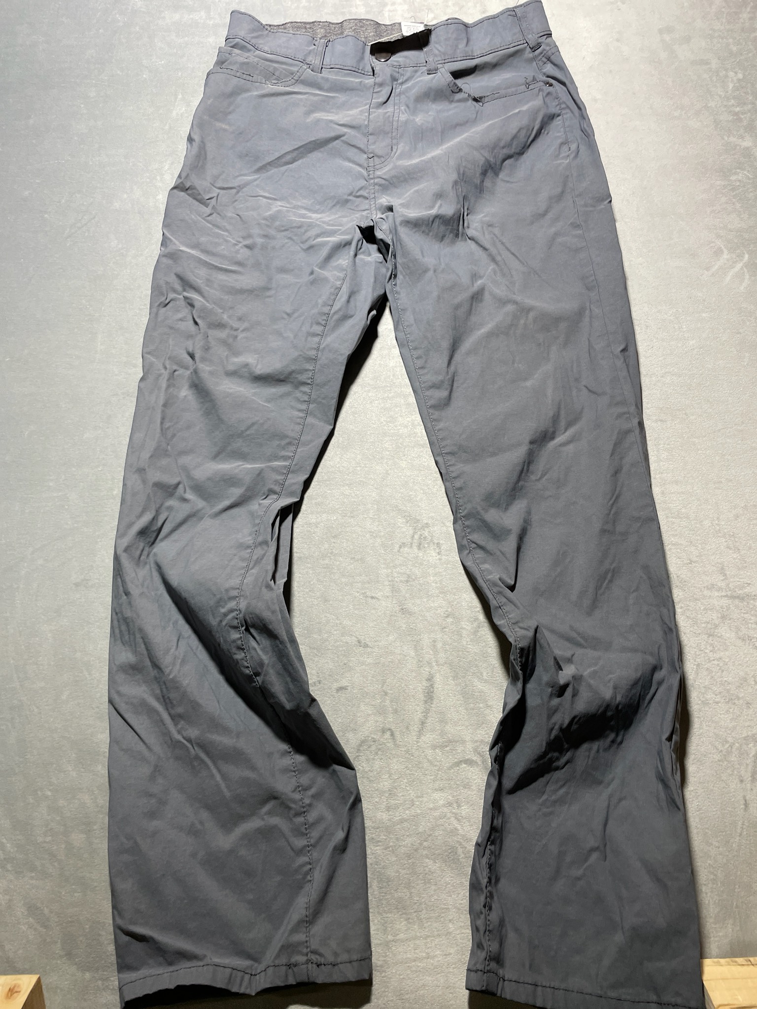 Slate Gray Lightweight Woven Chino Pants