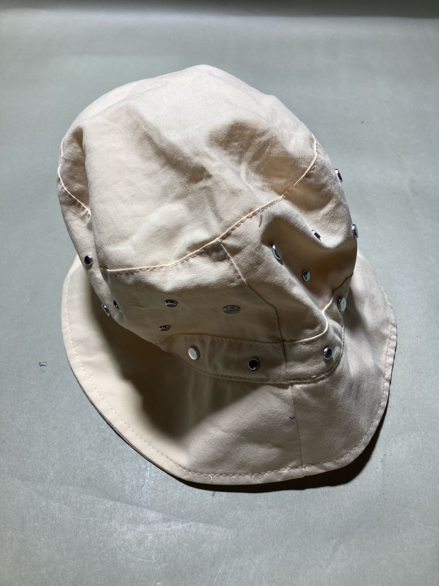 Steve Madden Beige Cotton Bucket Hat Size One Size