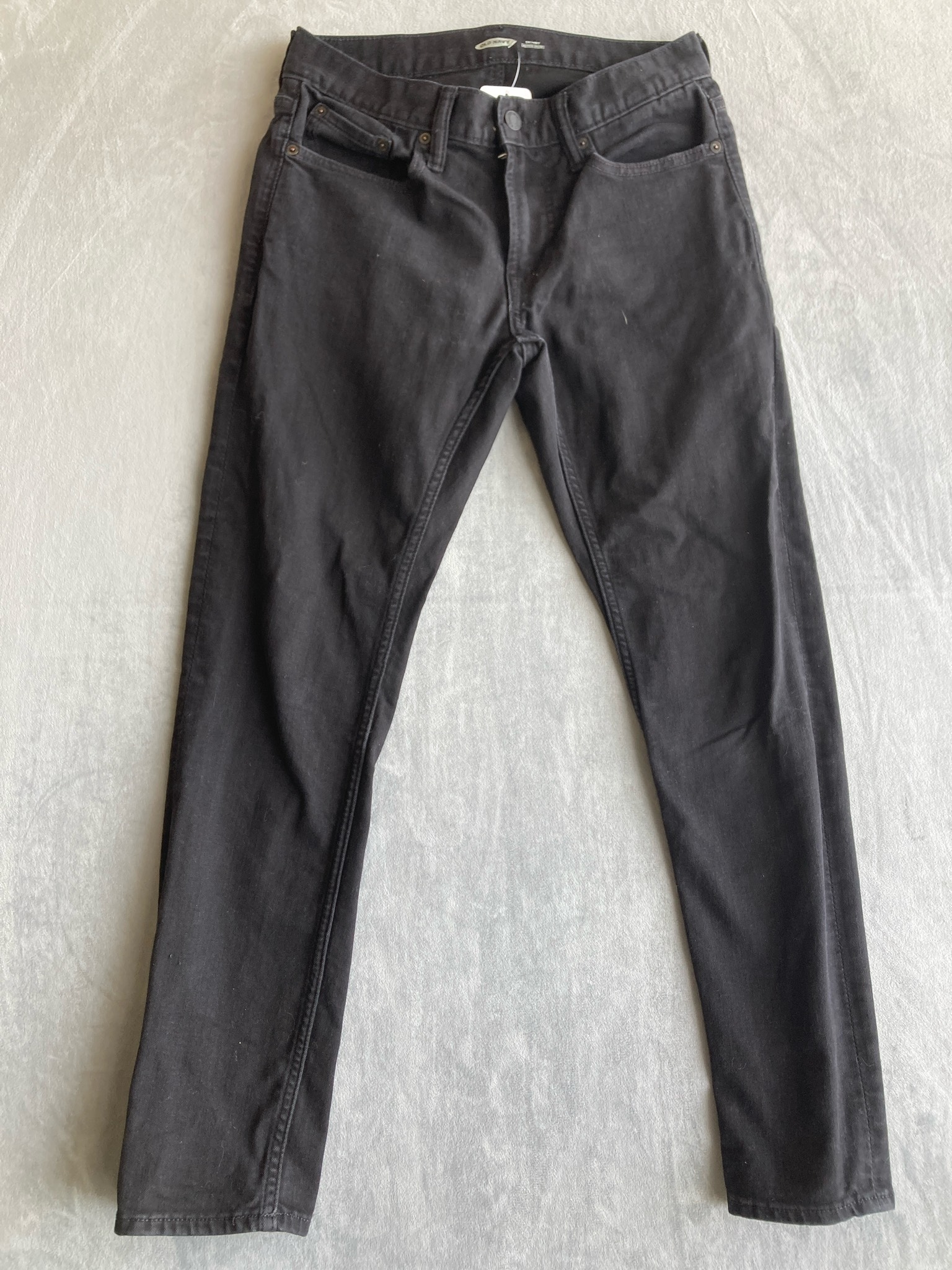 Old Navy Black Cotton Blend Skinny Jeans Size 28x30