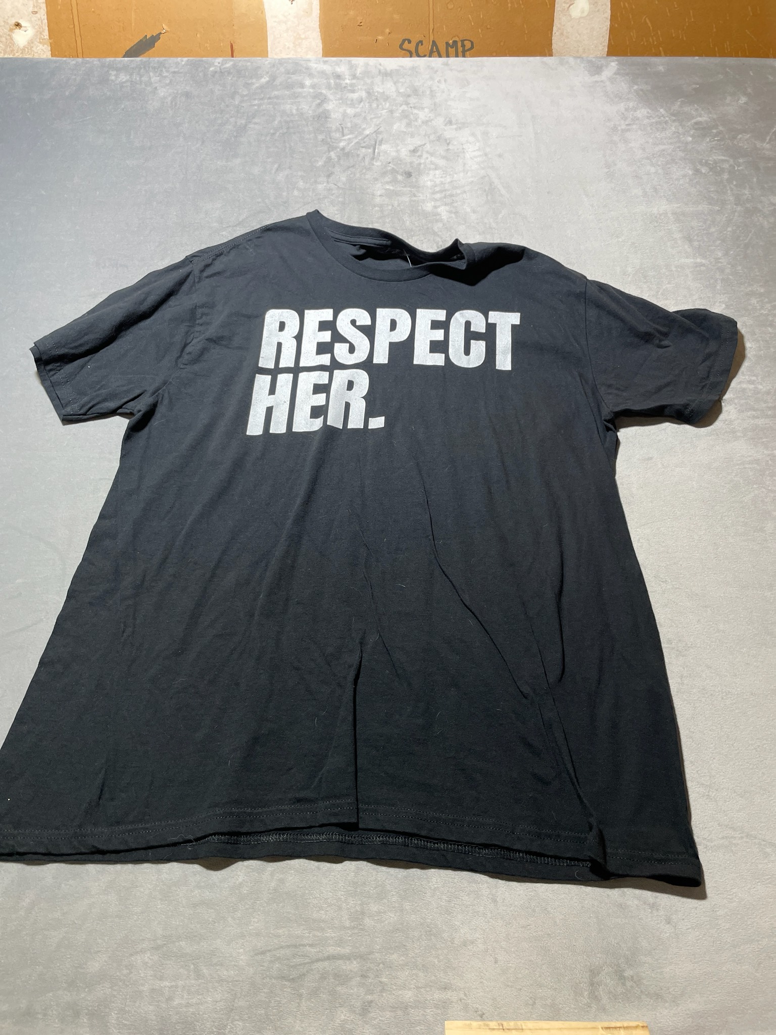 Black cotton Graphic T-Shirt Size XL