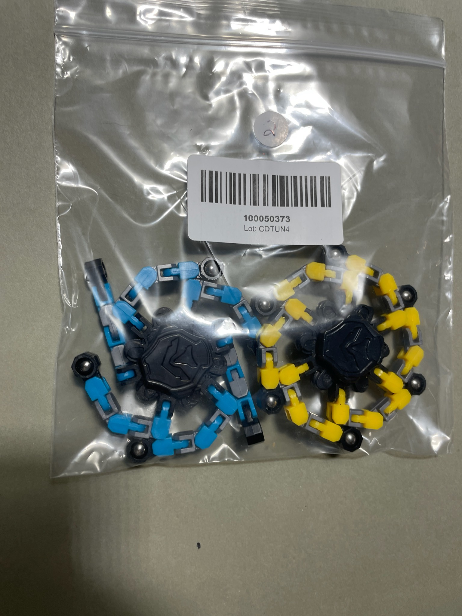 Blue Yellow Modular Toy Connectors