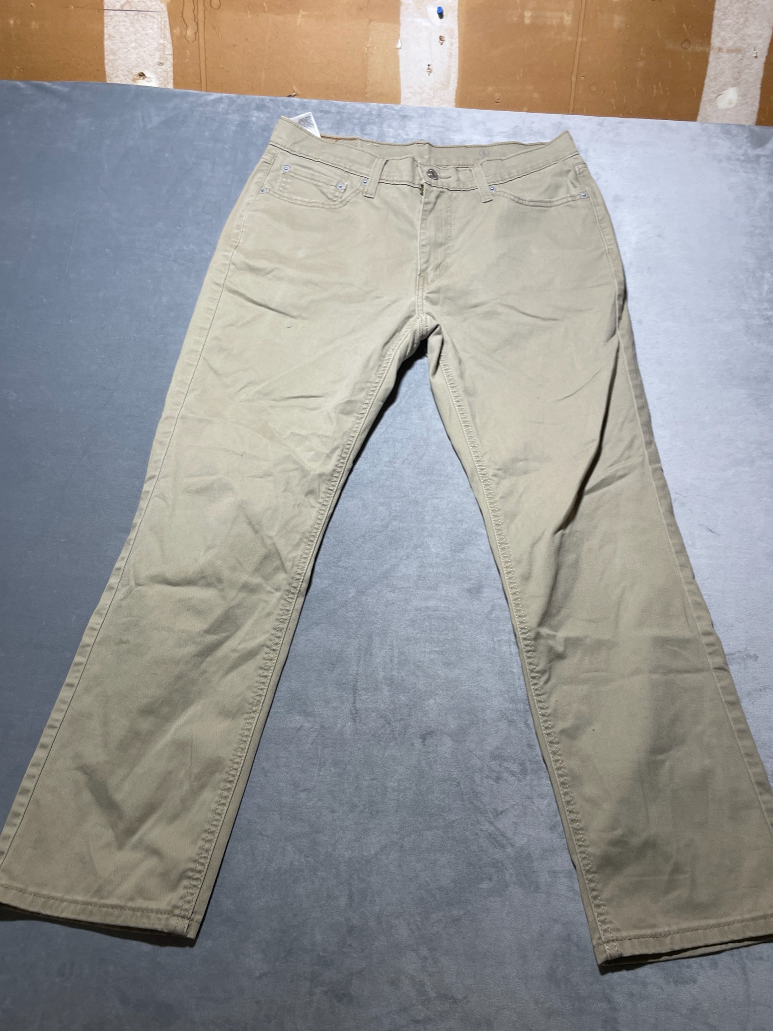 Levi's Khaki cotton blend 541 pants size 32x30