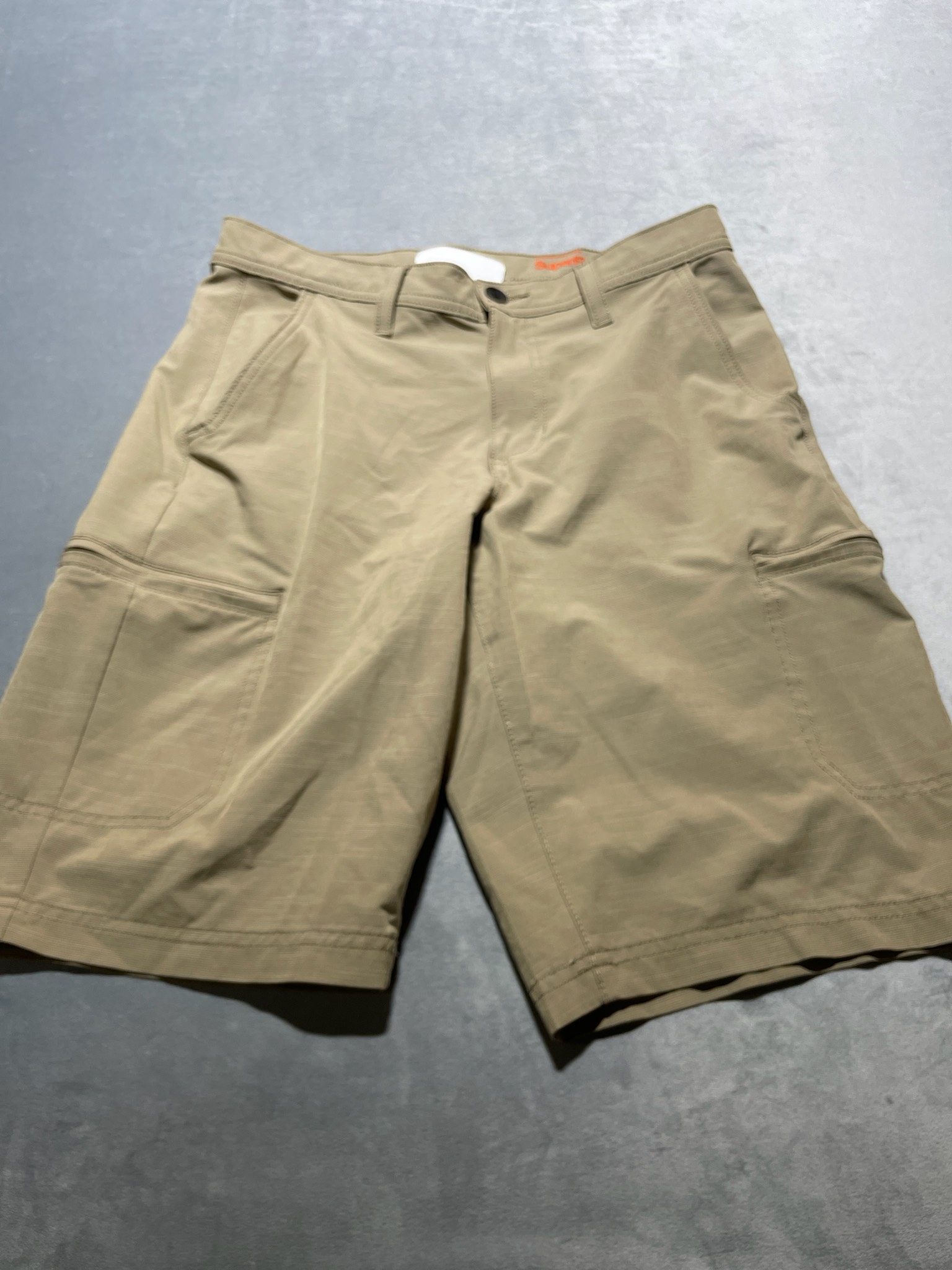 Urban Pipeline dark khaki polyester blend shorts size 32