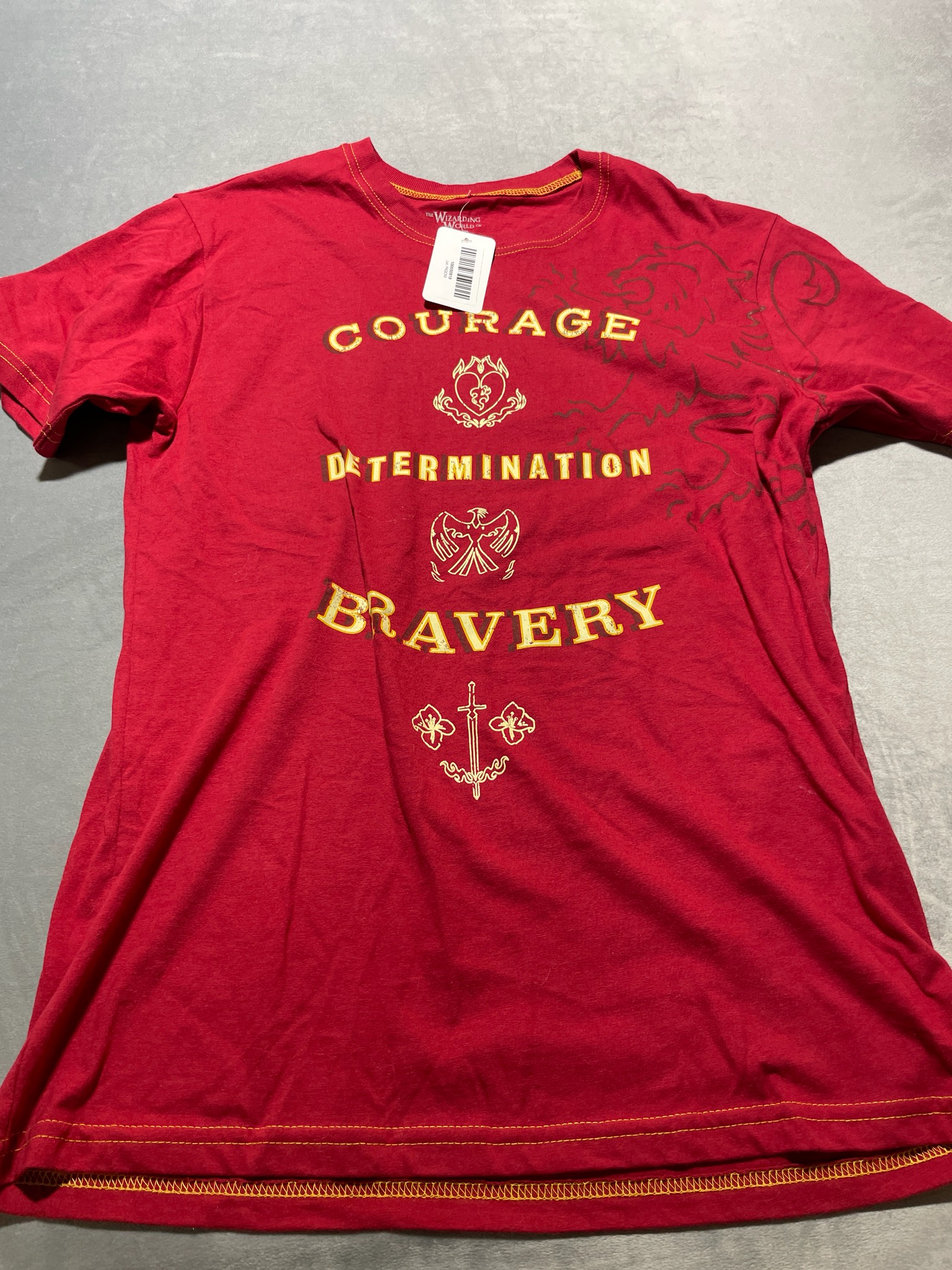 The Wizarding World Red Graphic Cotton T-Shirt size medium