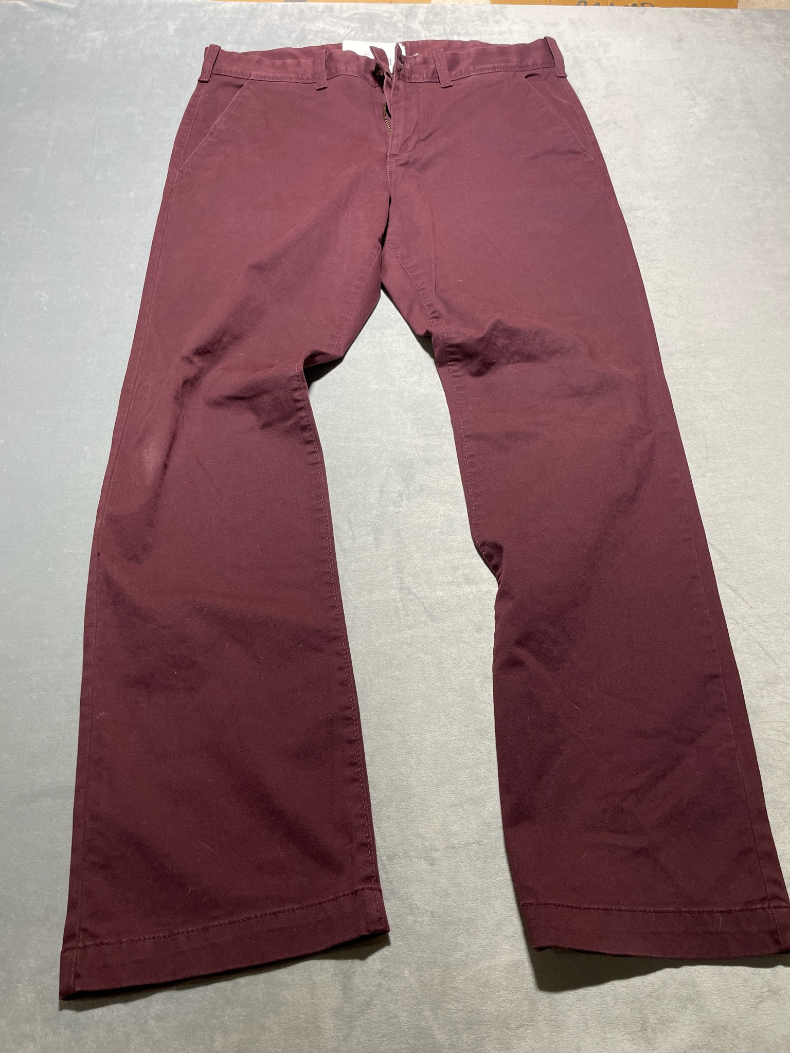Express red cotton blend pants size 32x32