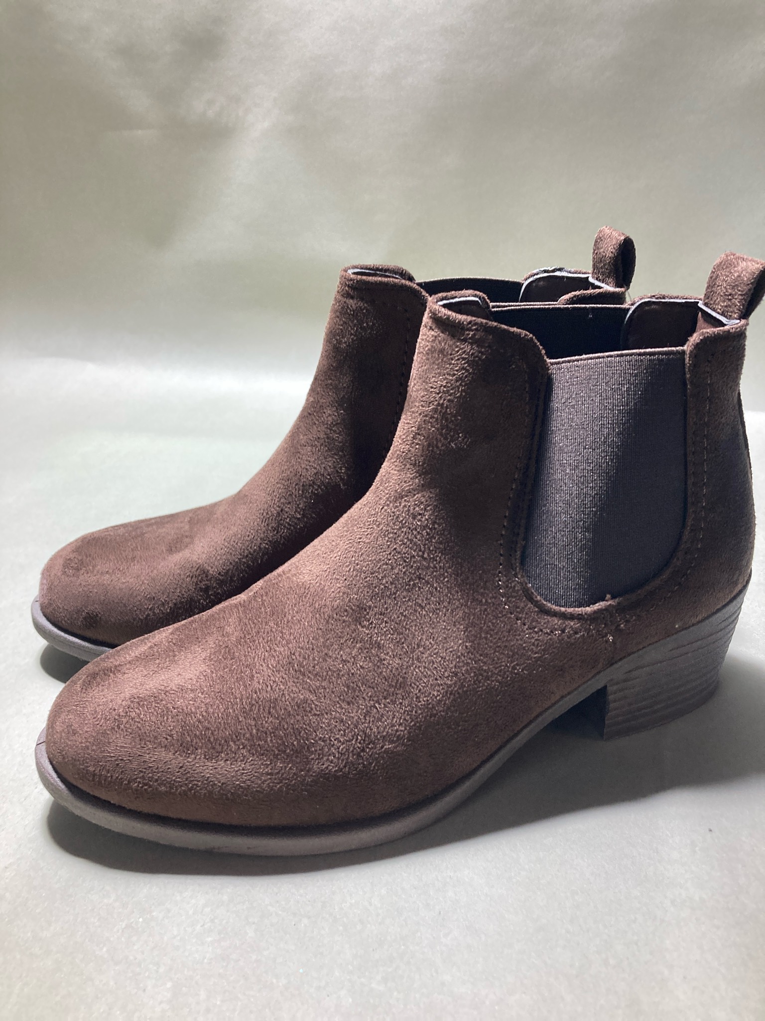 Dark Brown Suede Chelsea Boots