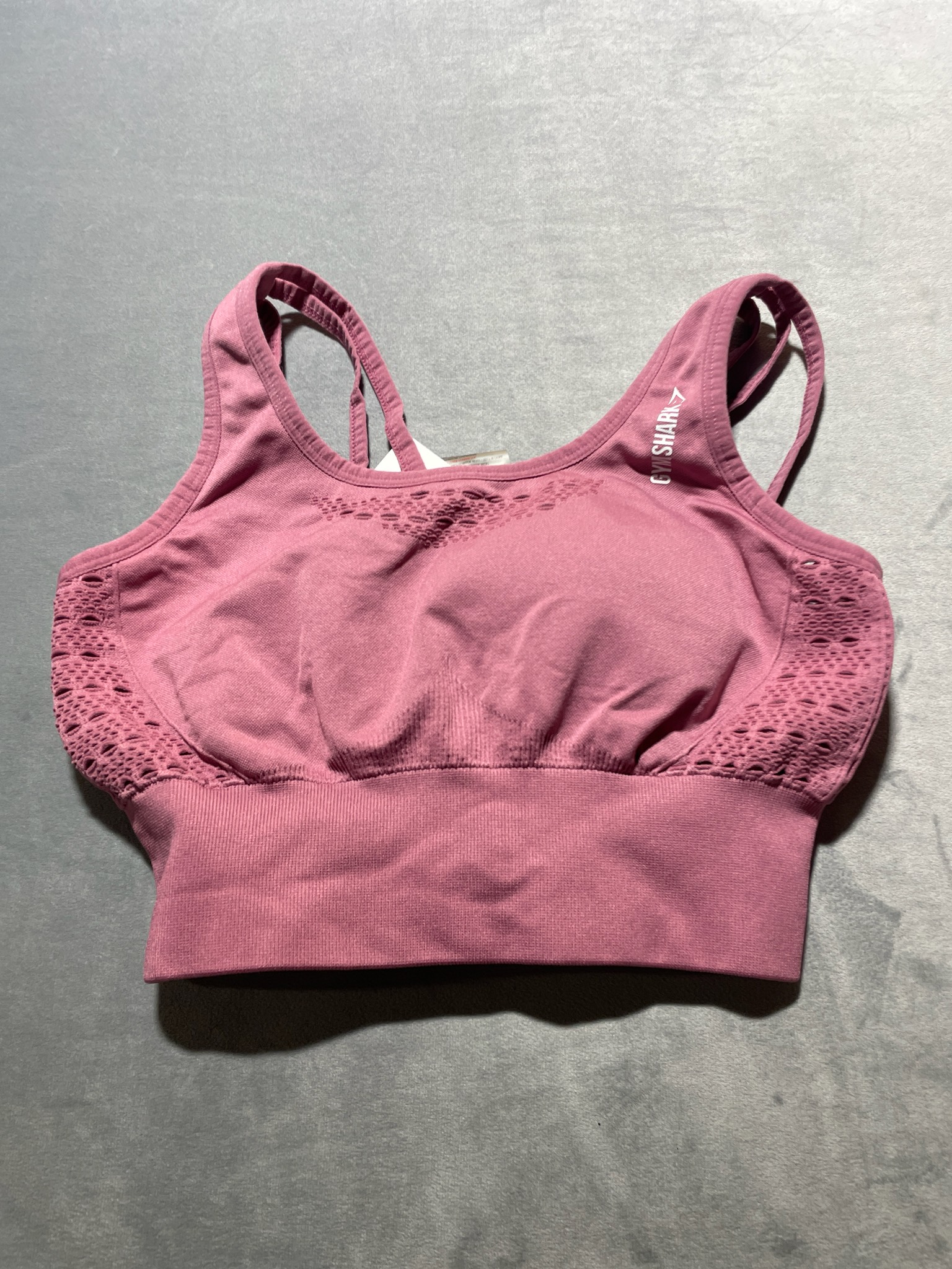 Gymshark Mauve Stretch Knit Sports Bra
