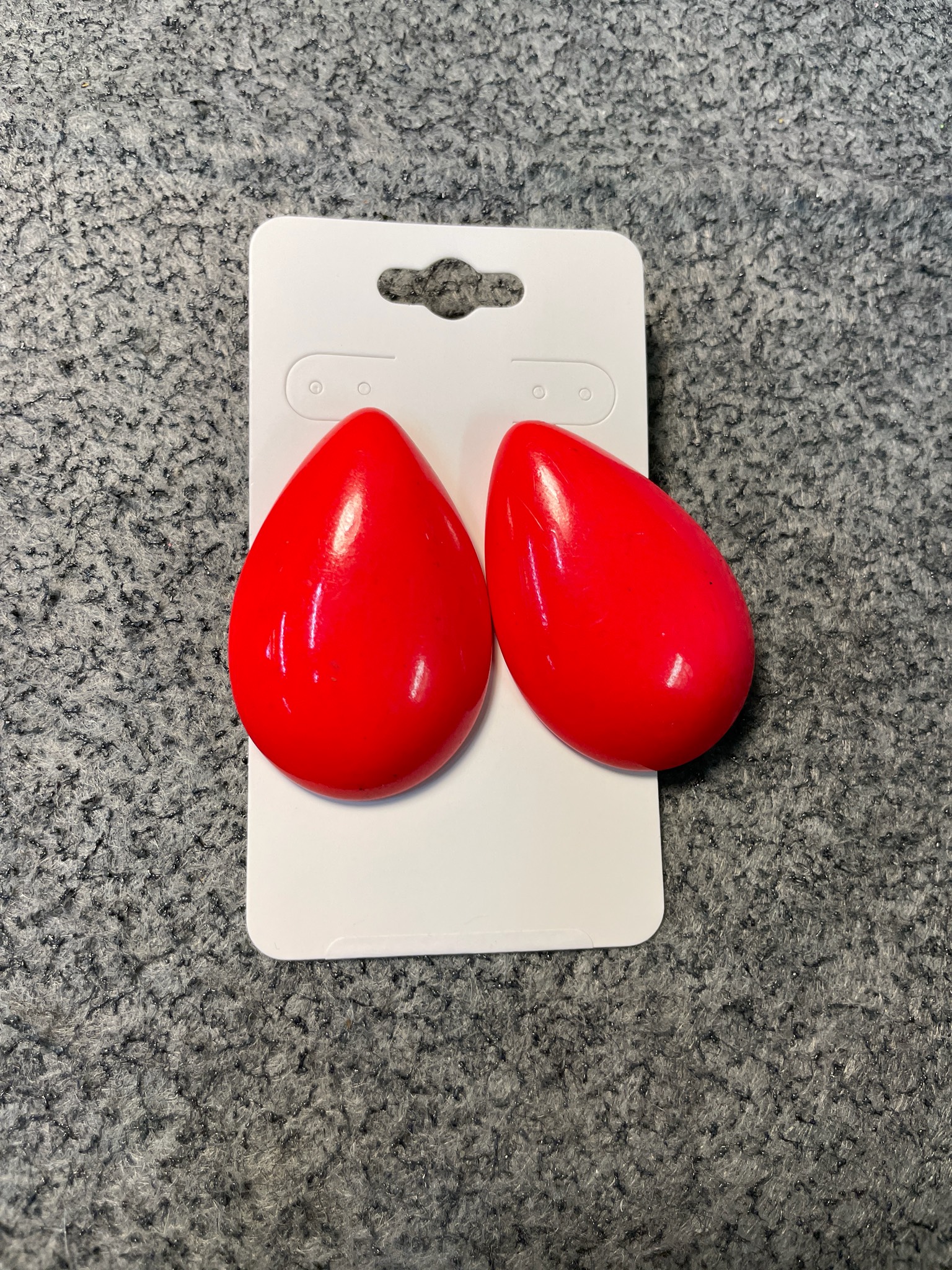 Vintage Red Stud Earrings