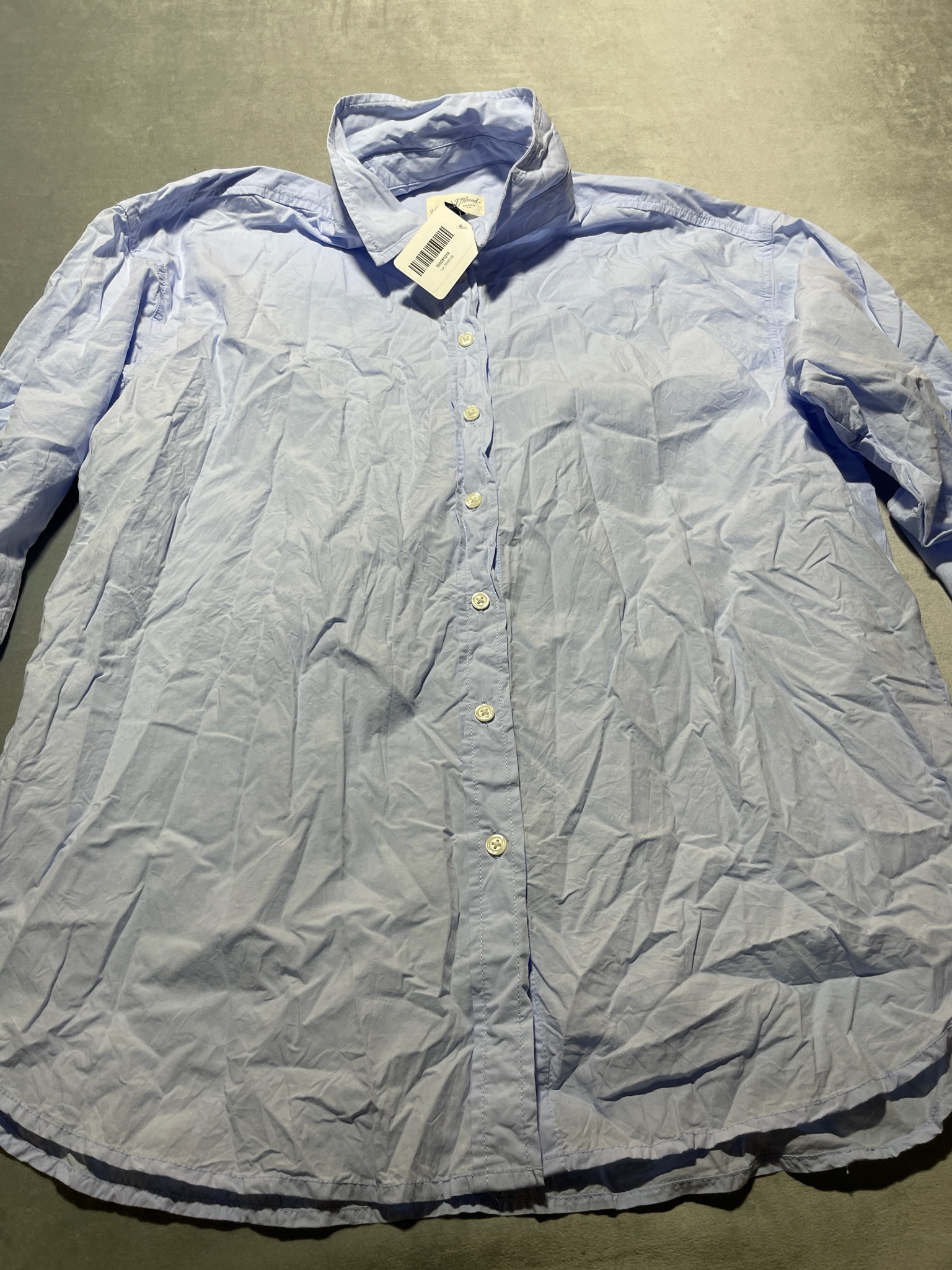 Universal Thread light blue cotton button up shirt size large
