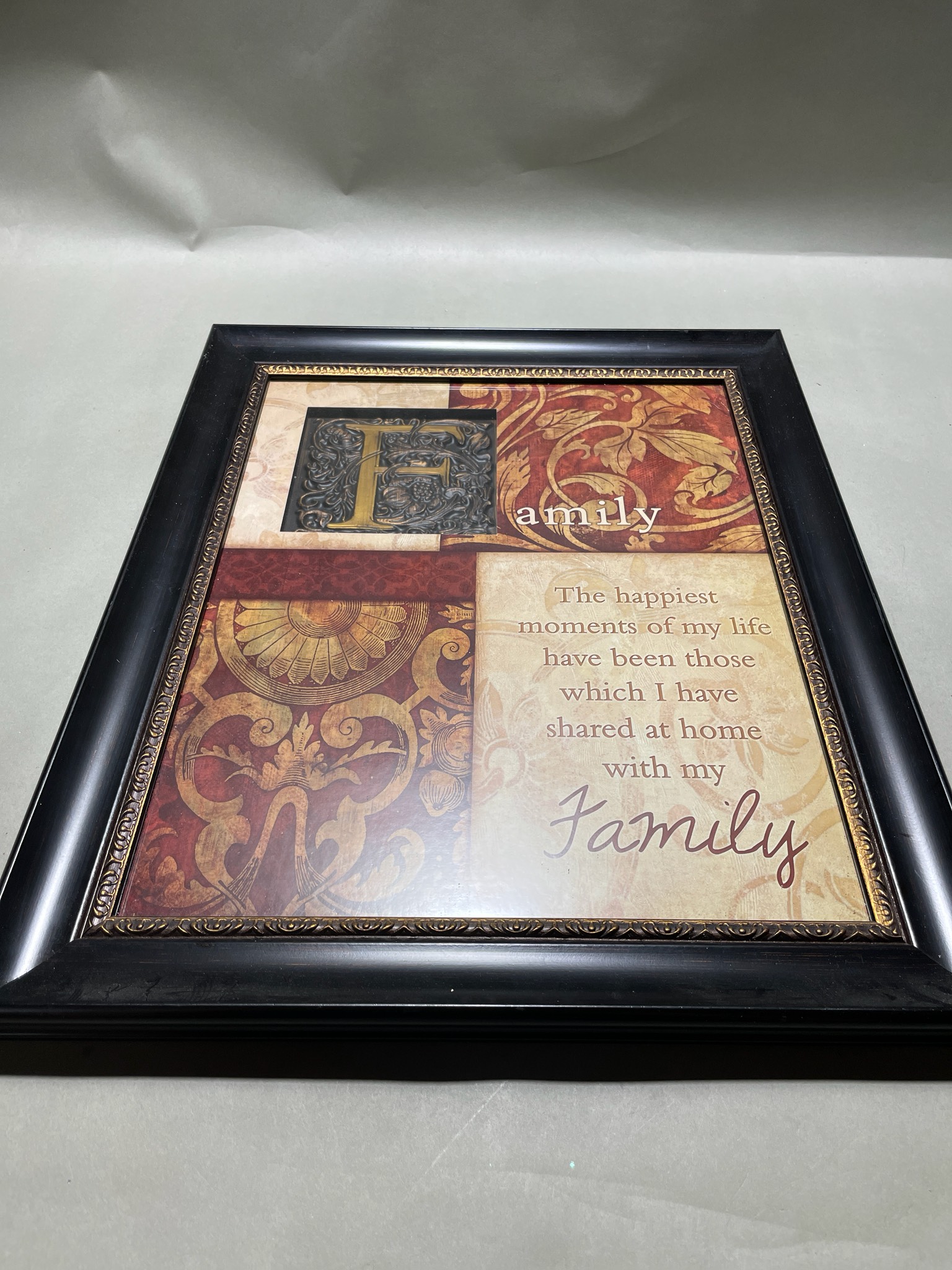 Black Ornate Framed Wall Art