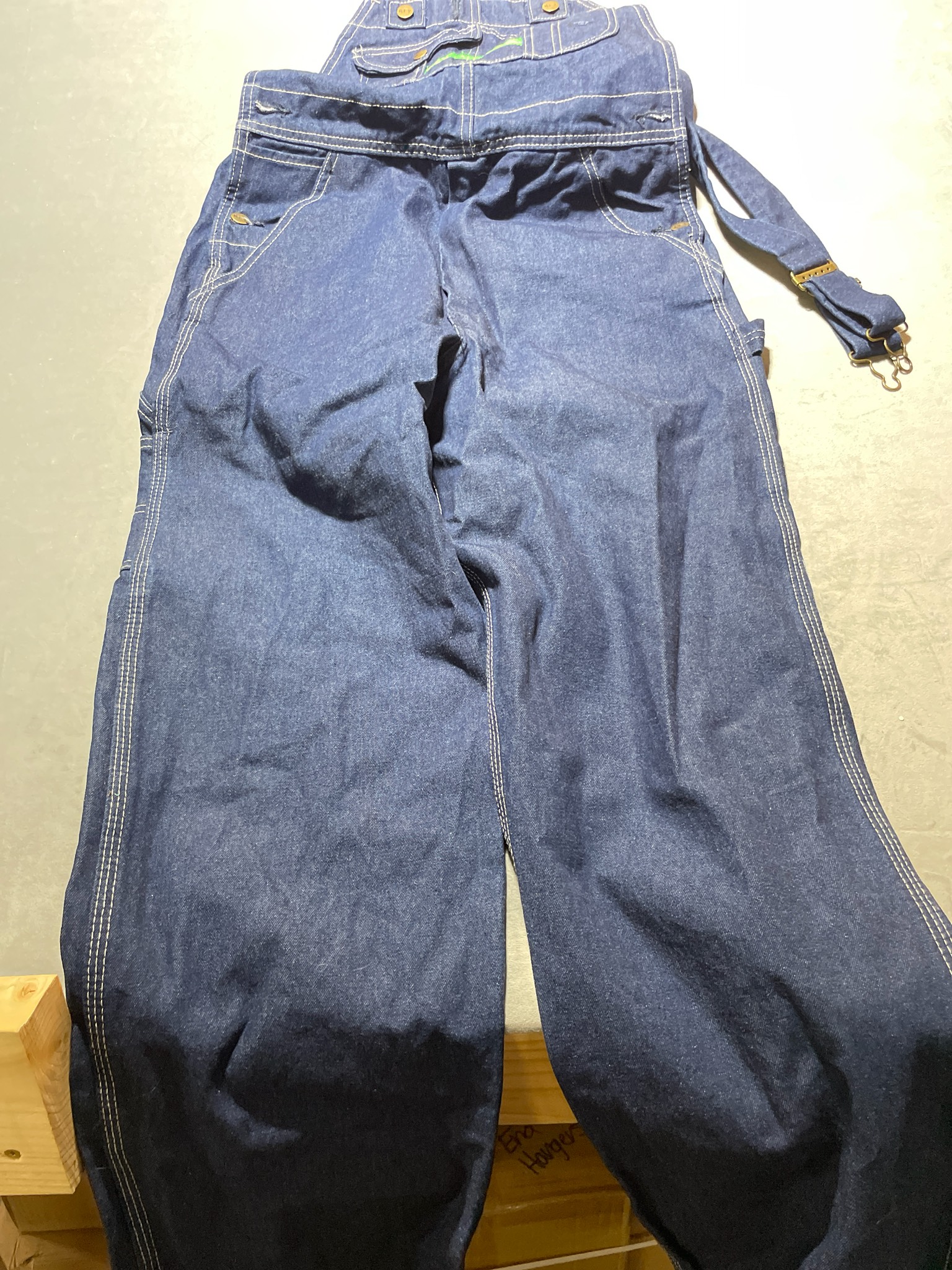 Key dark blue overalls