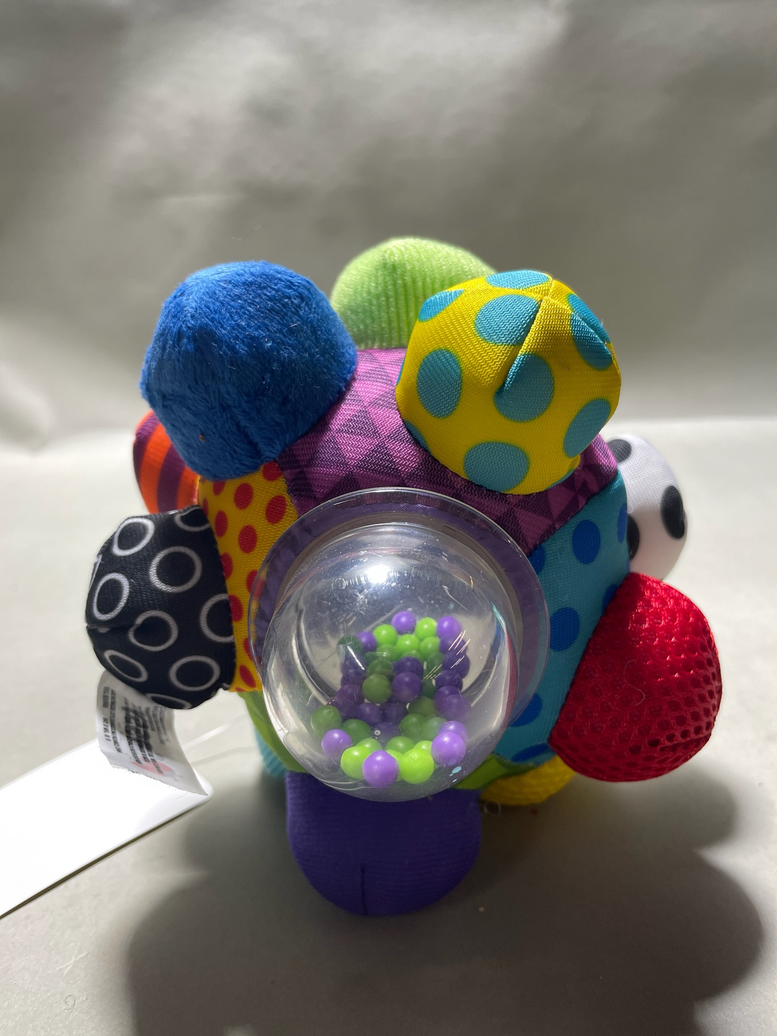 Multicolor Plush Rattle Ball