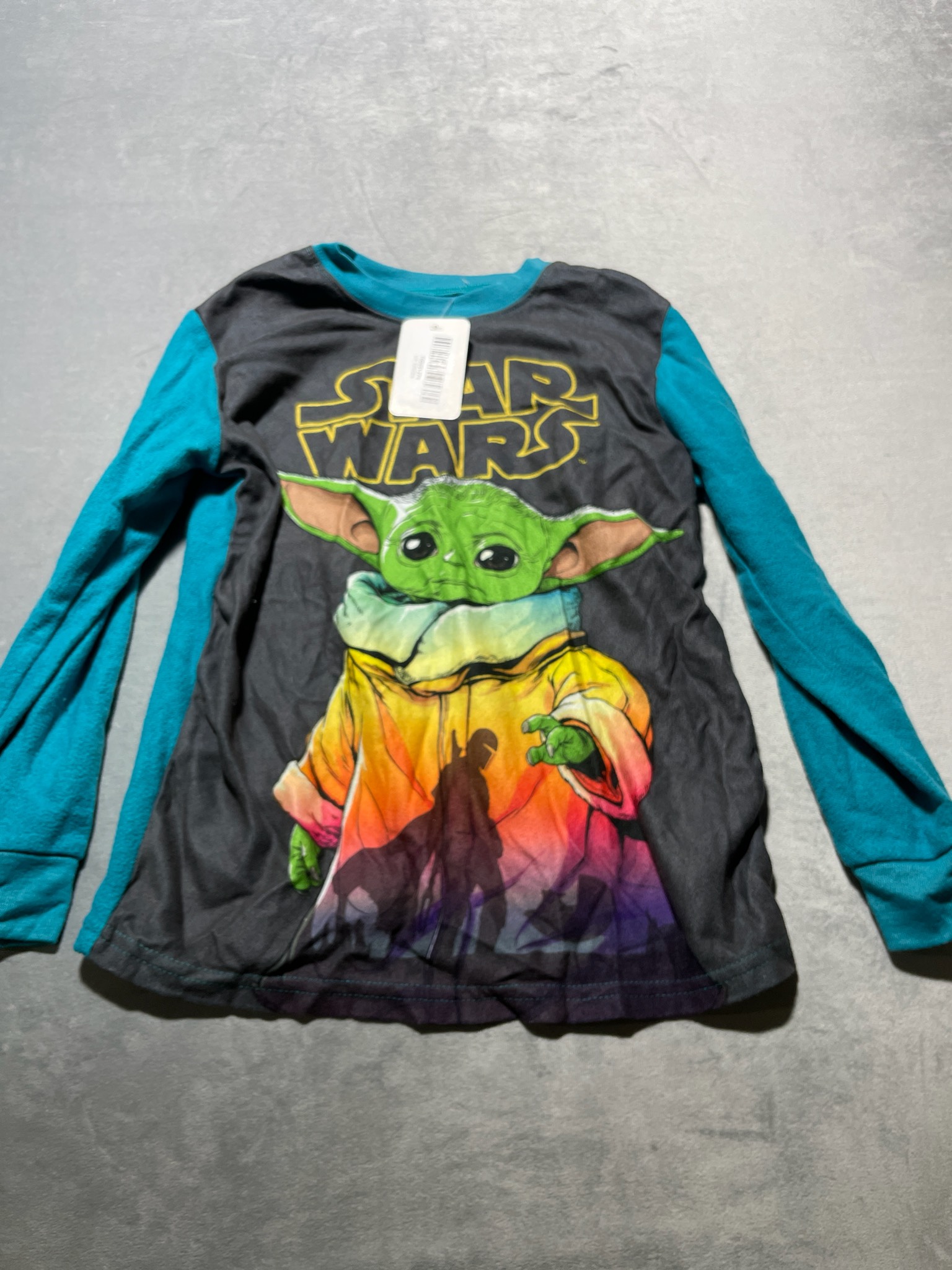 Star Wars graphic LS pj shirt size 8