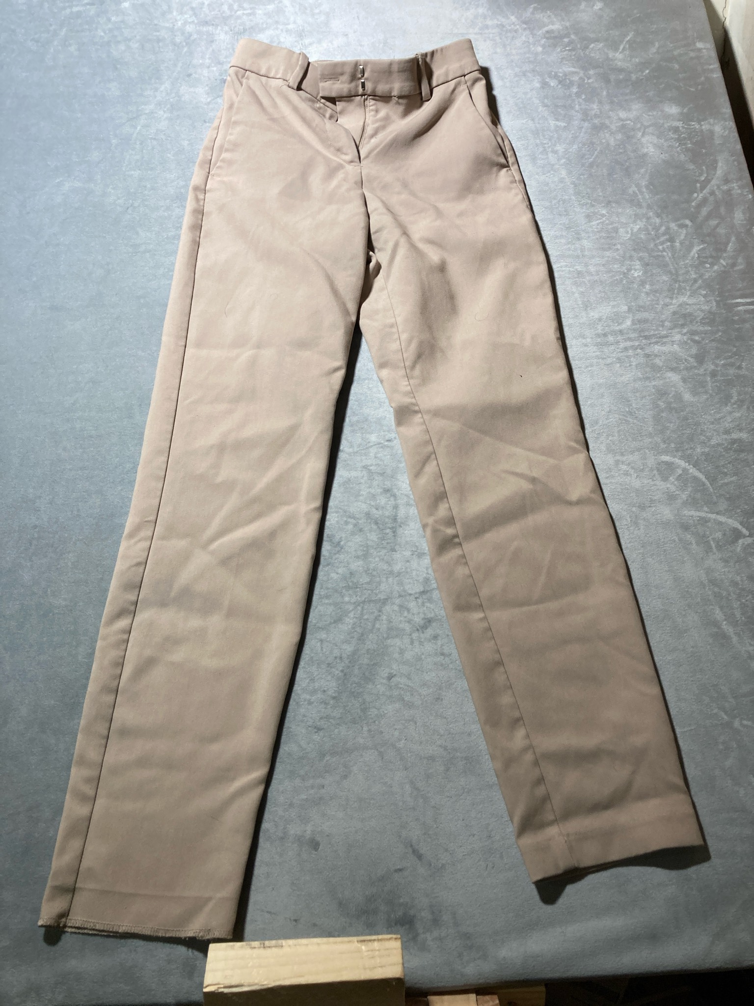 H&M Beige Straight Leg Trousers Size US 2