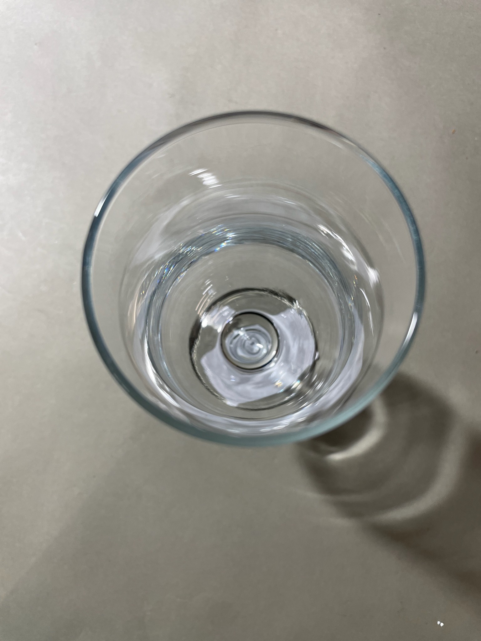 Clear Tulip-Shaped Wine Glass