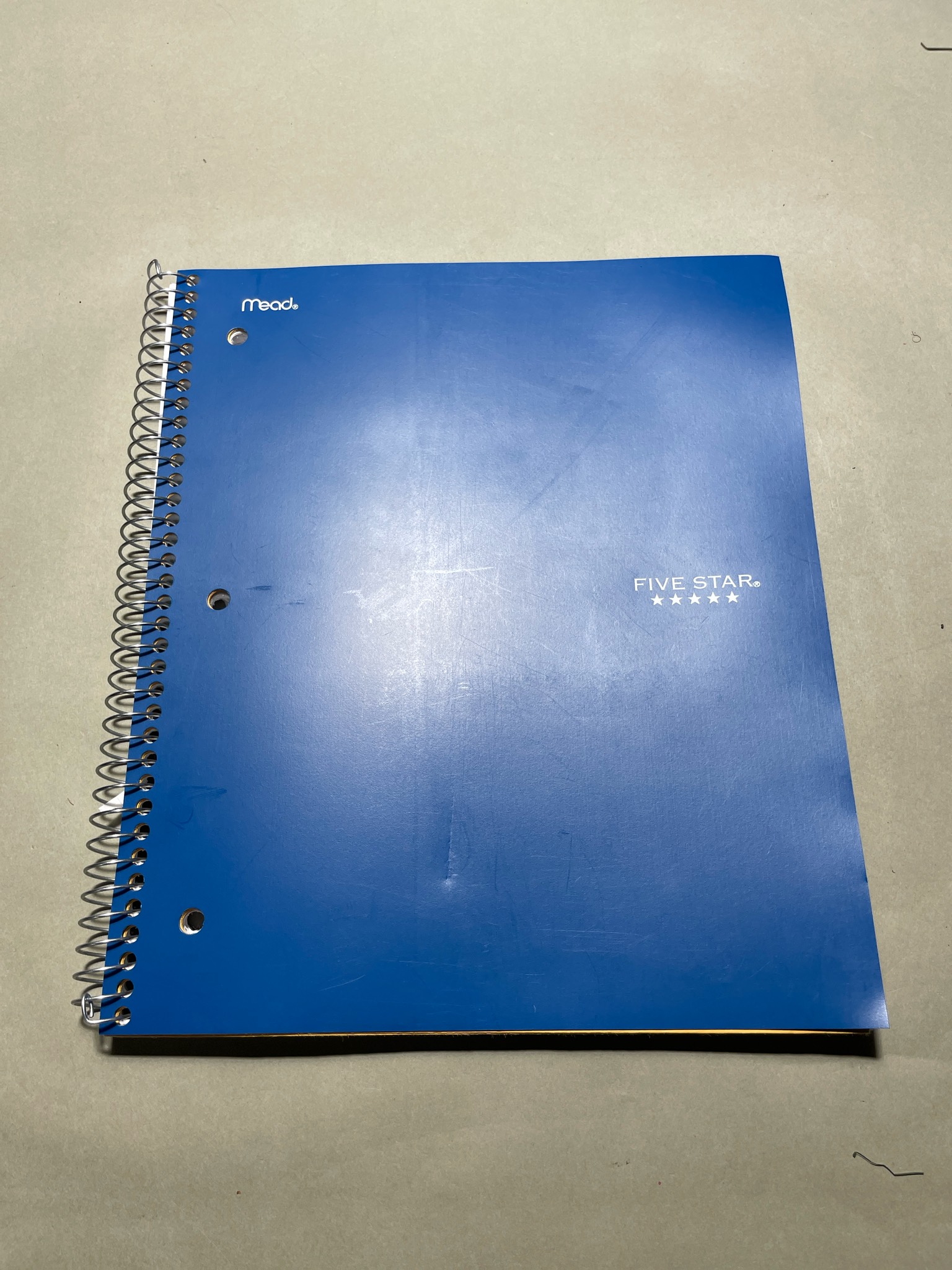 Five Star Blue Spiral Notebook