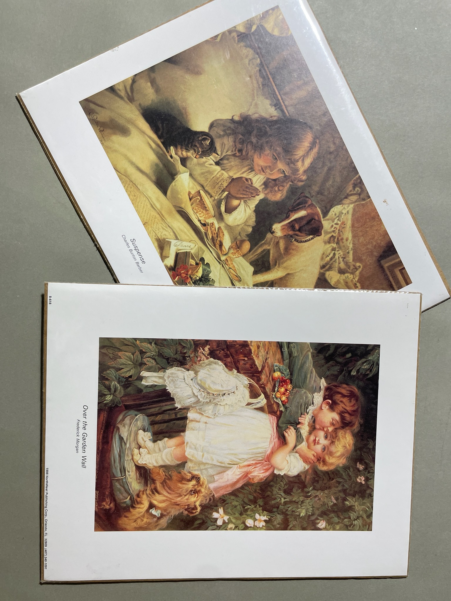 NorthWest Publishing Corp. Cream Victorian Children Art Prints