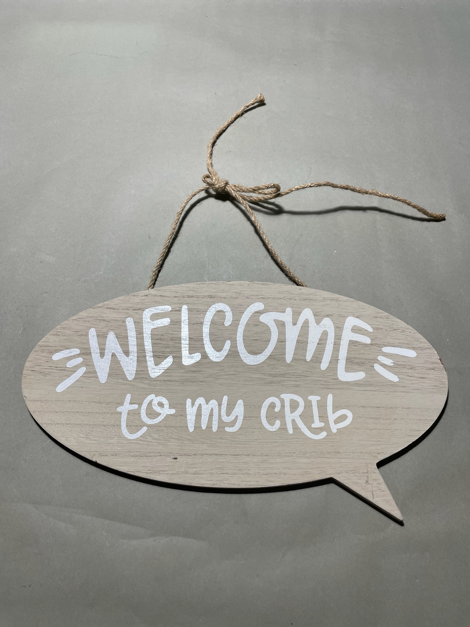 Hobby Lobby Light Wood Speech-Bubble Wall Sign