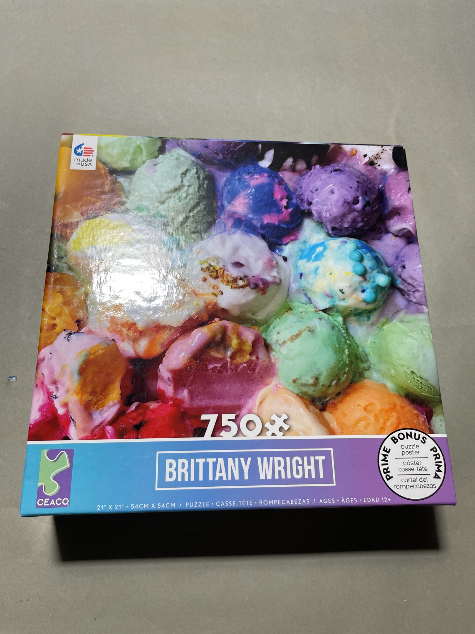 CEACO Multicolor Ice Cream Jigsaw Puzzle Size 750-piece