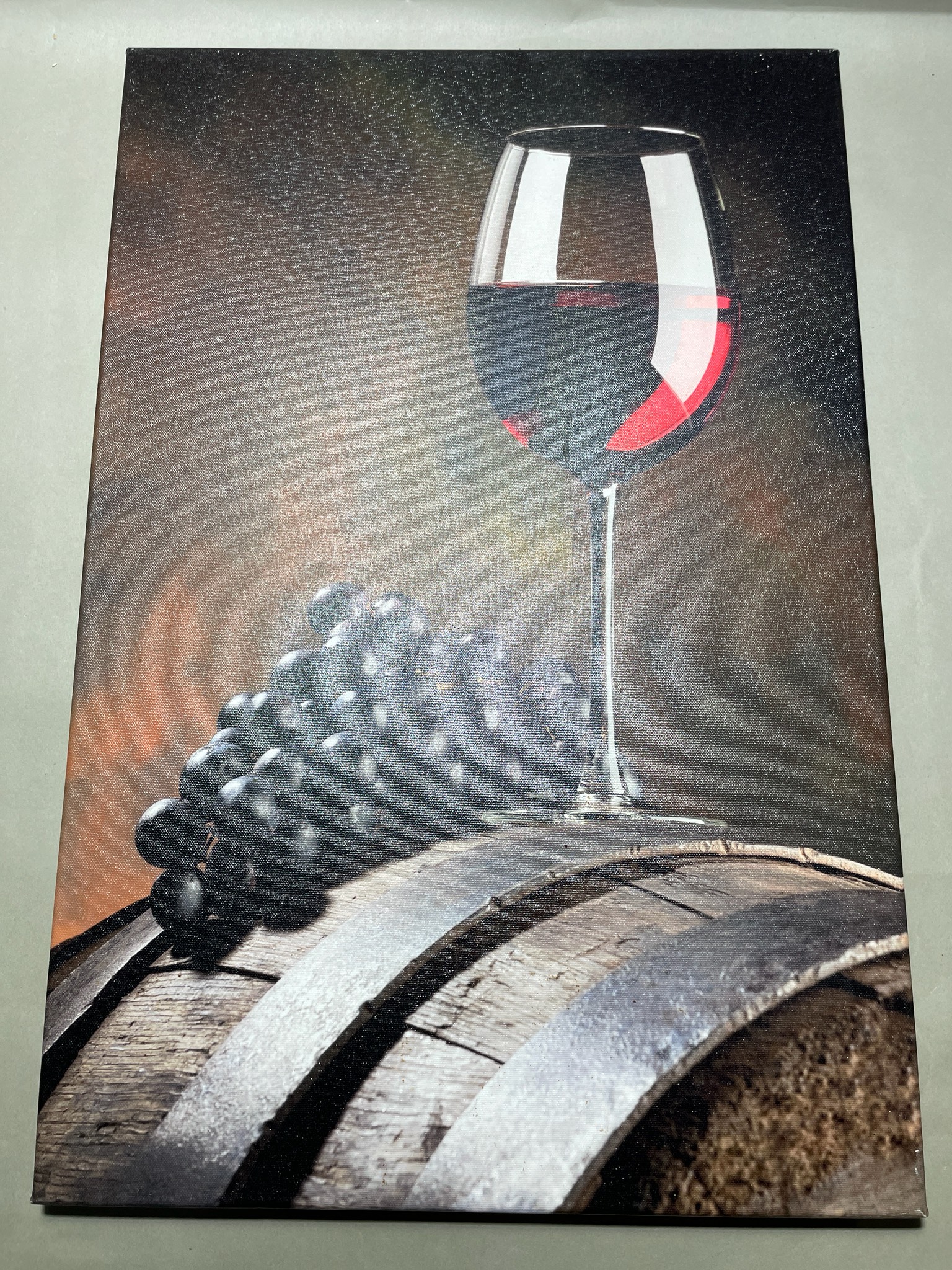 Brown Wine Still Life Canvas