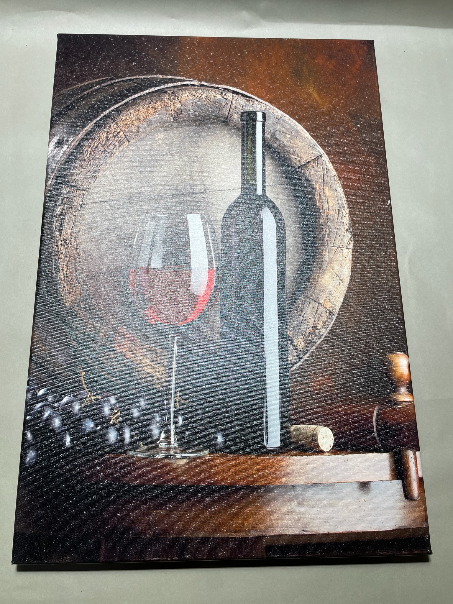 Brown Wine Still Life Wall Art