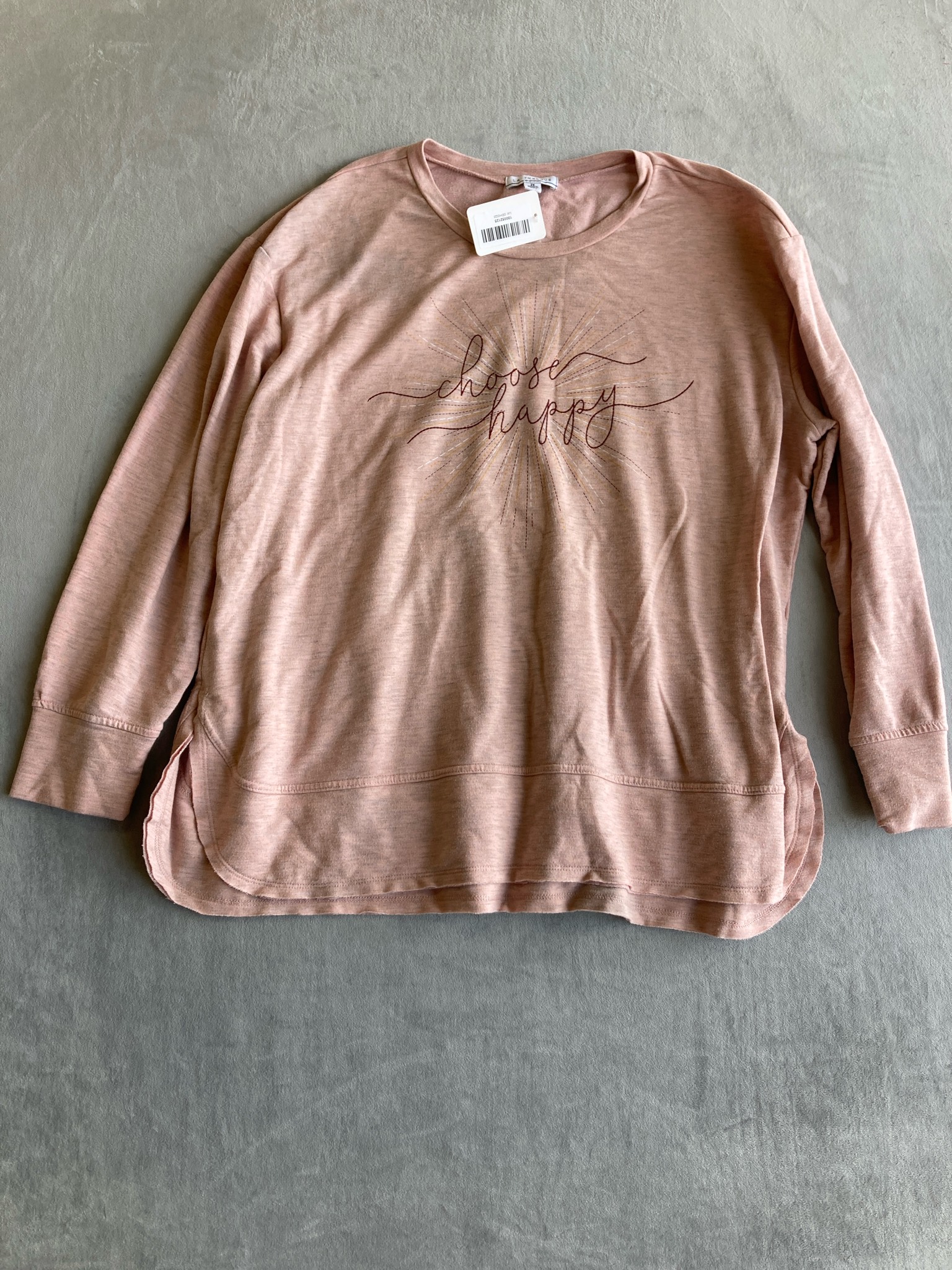 LA THREADS Dusty Pink Knit Pullover Size 2X