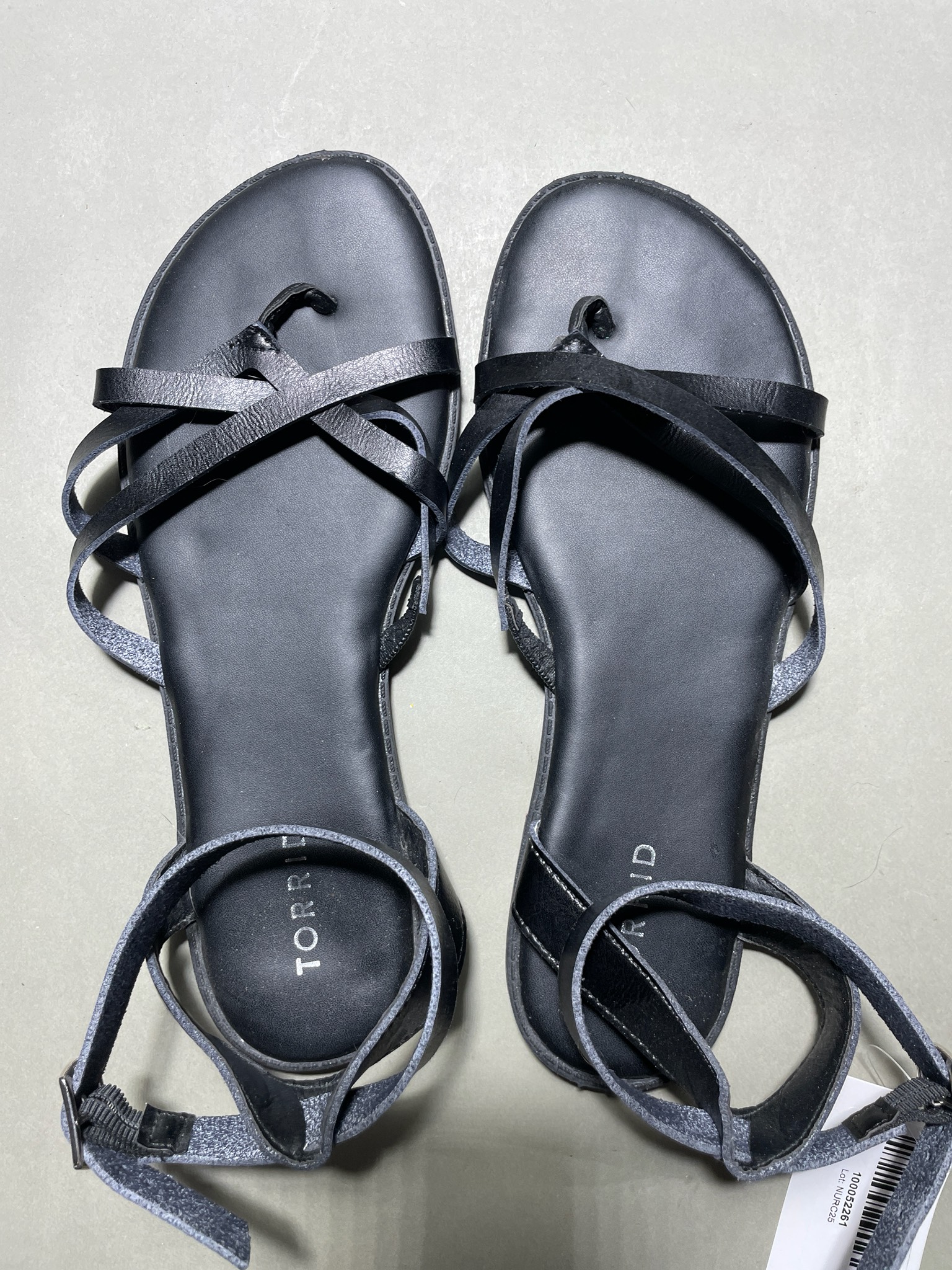Torrid Black Strappy Flat Sandals