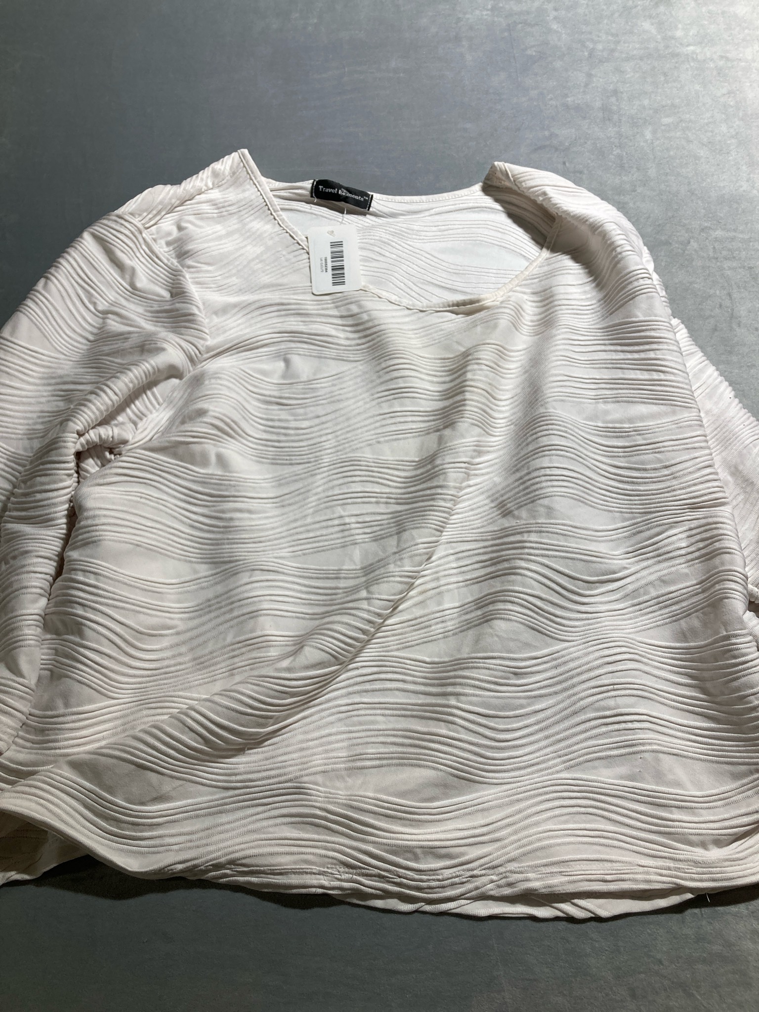 Travel Elements Ivory Pintuck Blouse