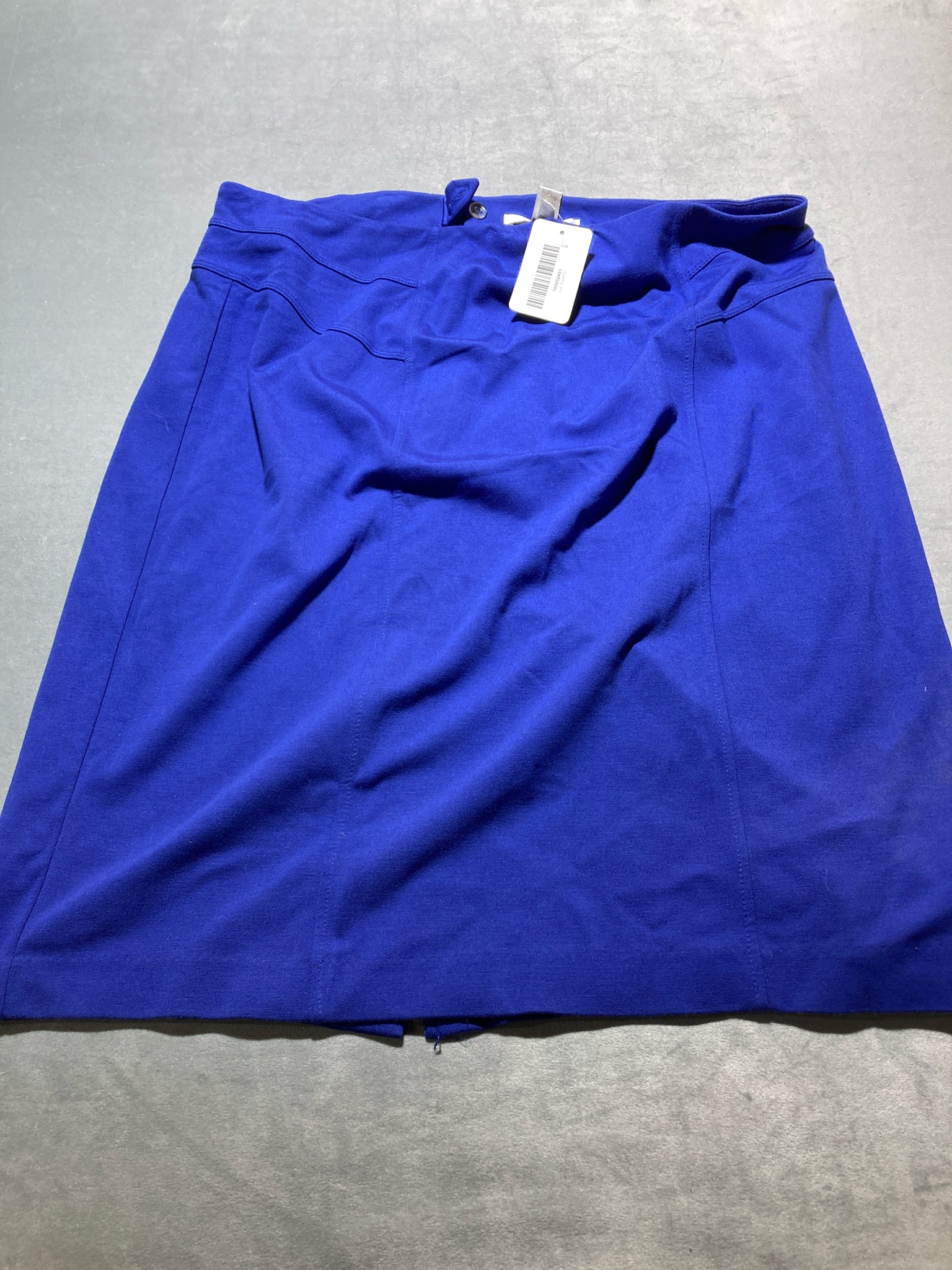 Royal Blue Stretch Knit Pencil Skirt