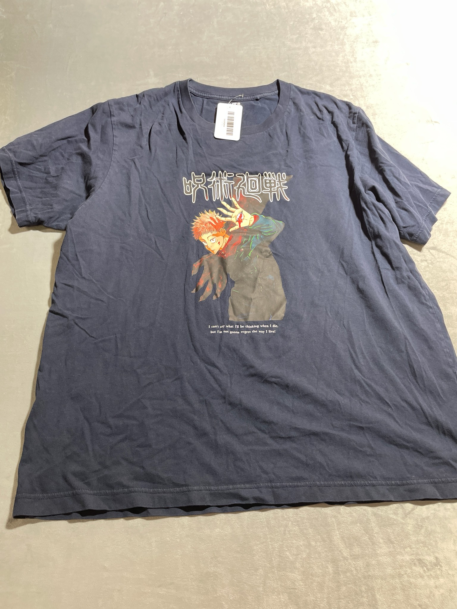 UNIQLO Navy Cotton graphic T-Shirt Size XL