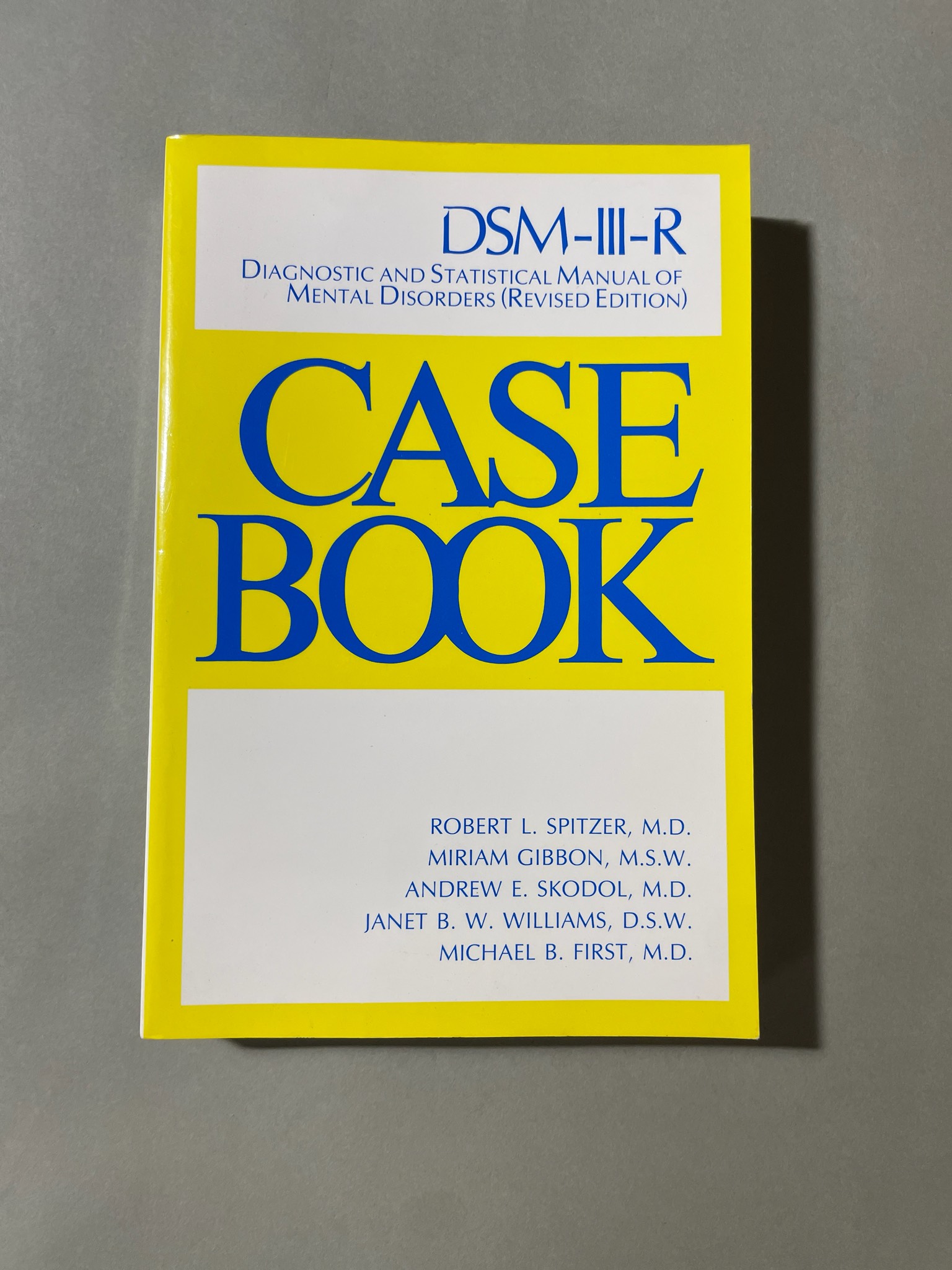 American Psychiatric Press, Inc. DSM-III-R Casebook Paperback