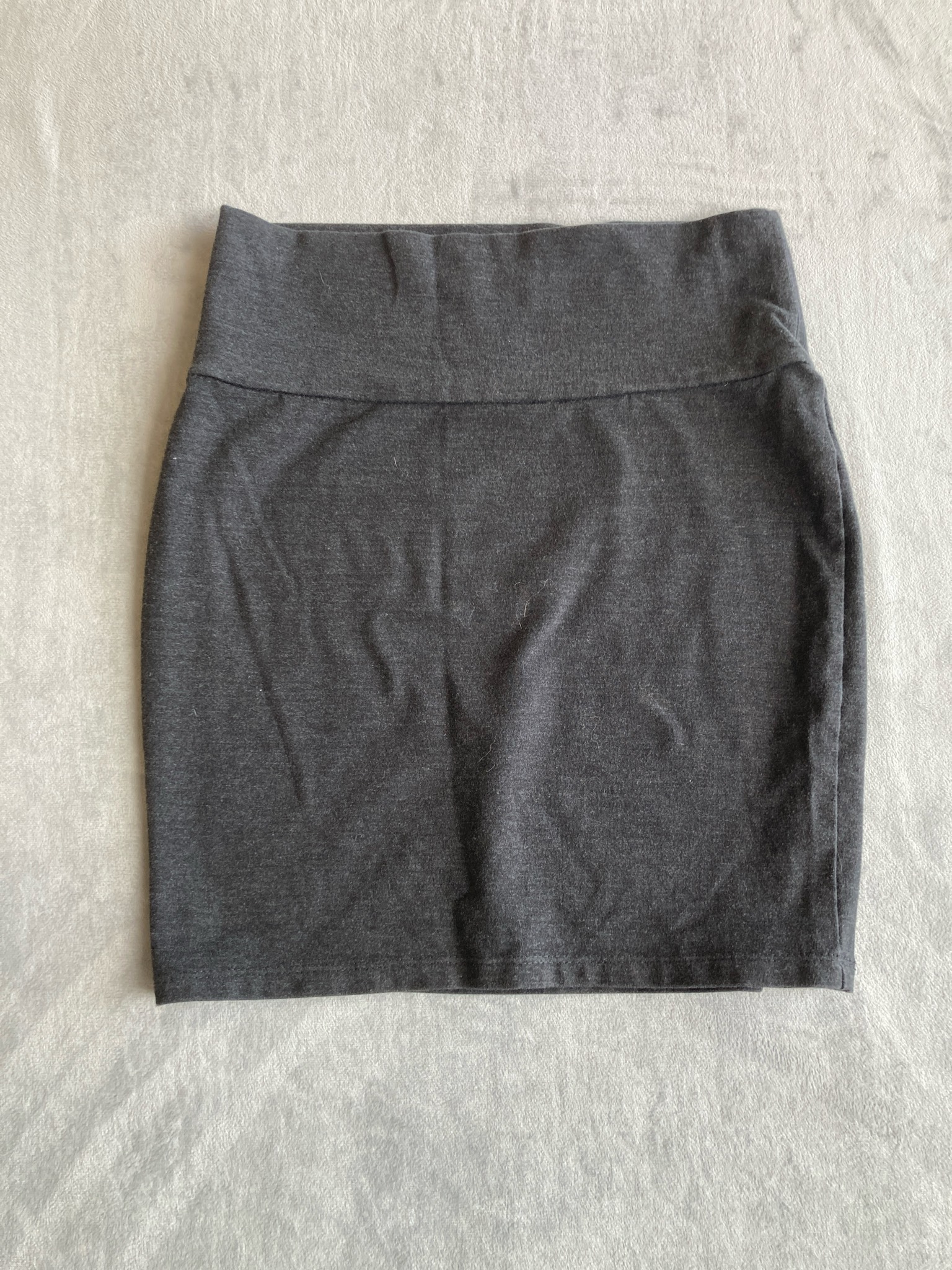 Charlotte Russe Dark Charcoal Gray Knit Pencil Skirt Size S