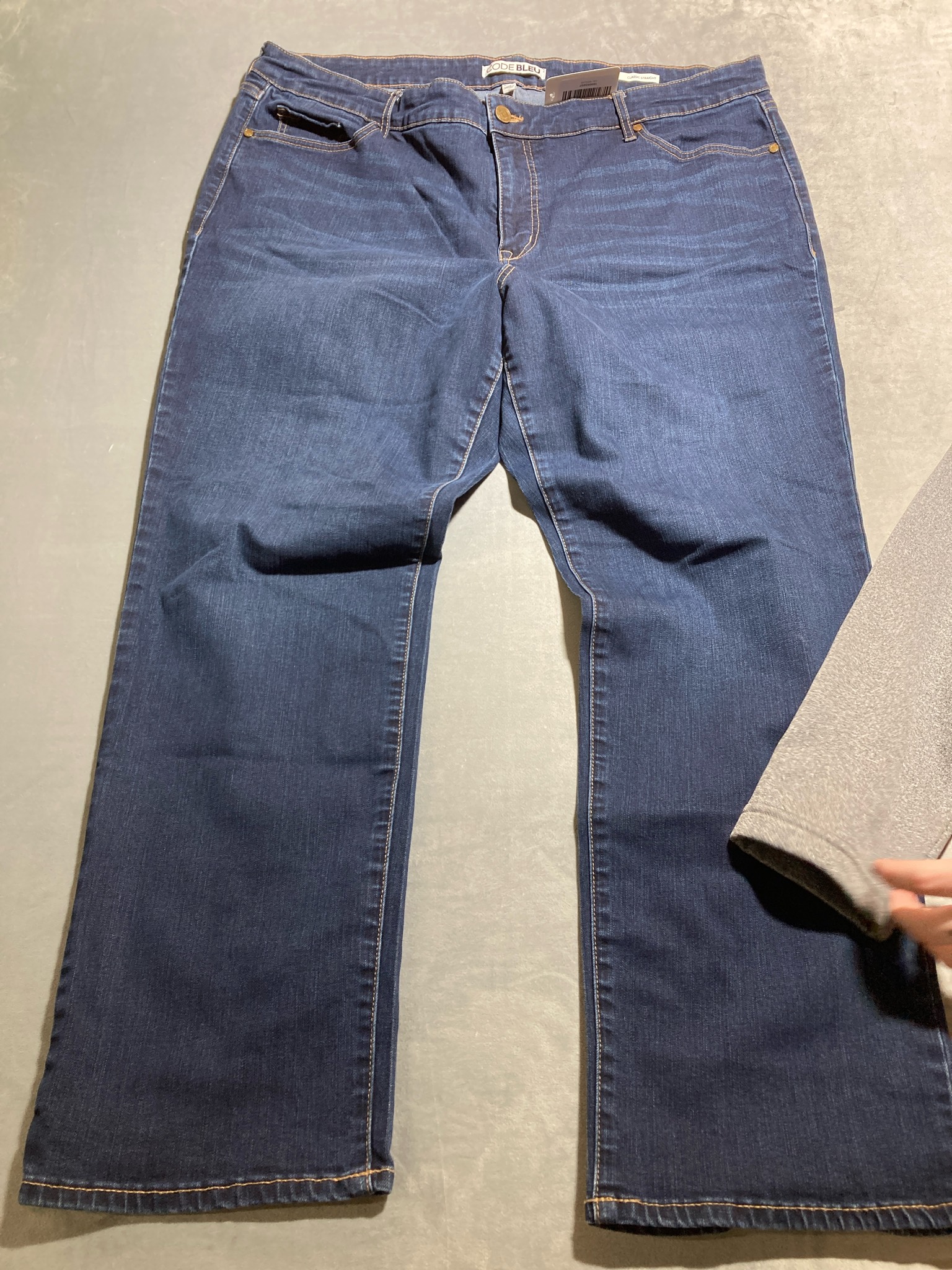 Ode Bleu Dark Indigo Denim Jeans